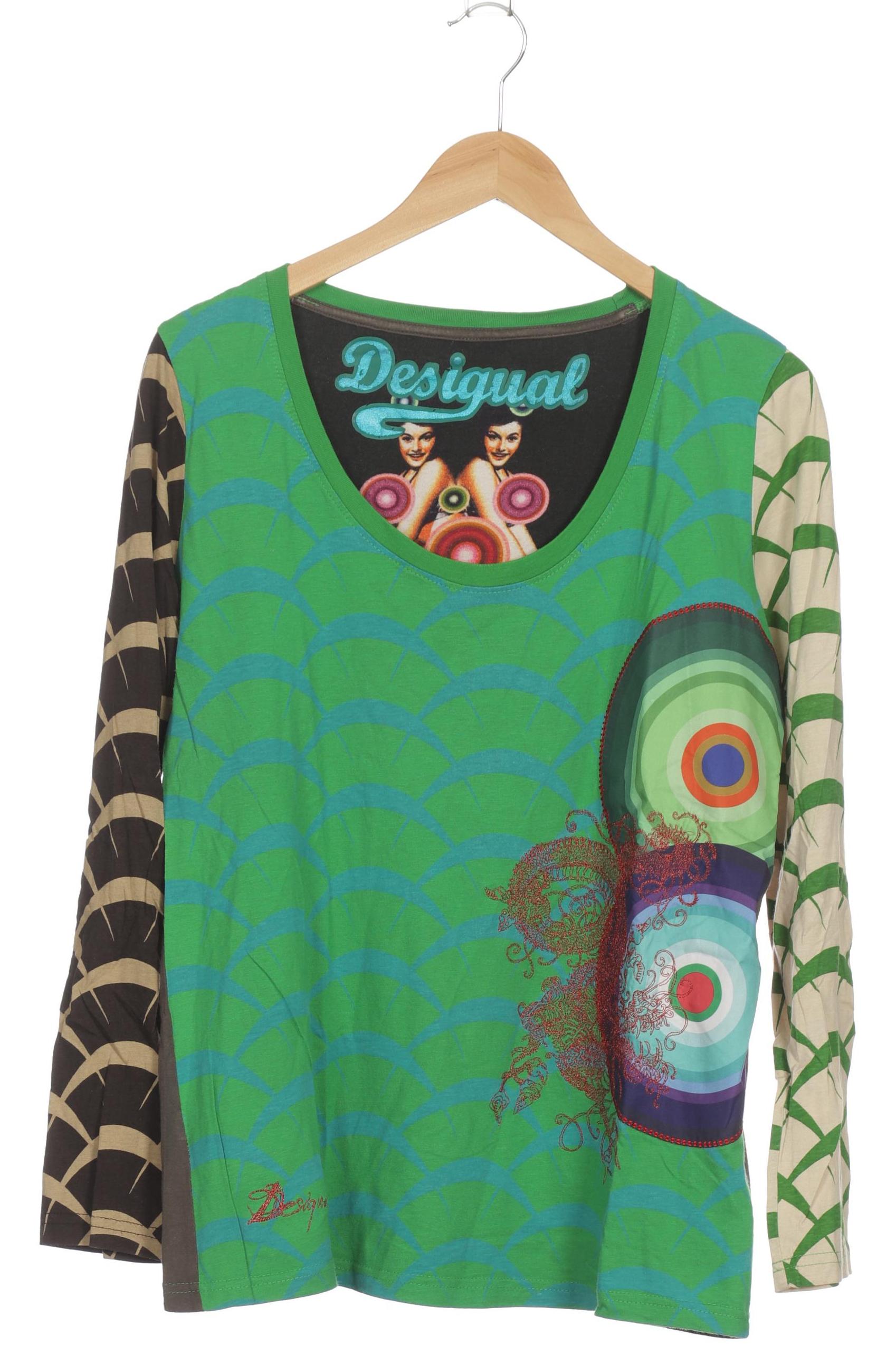

Desigual Damen Langarmshirt, grün, Gr.