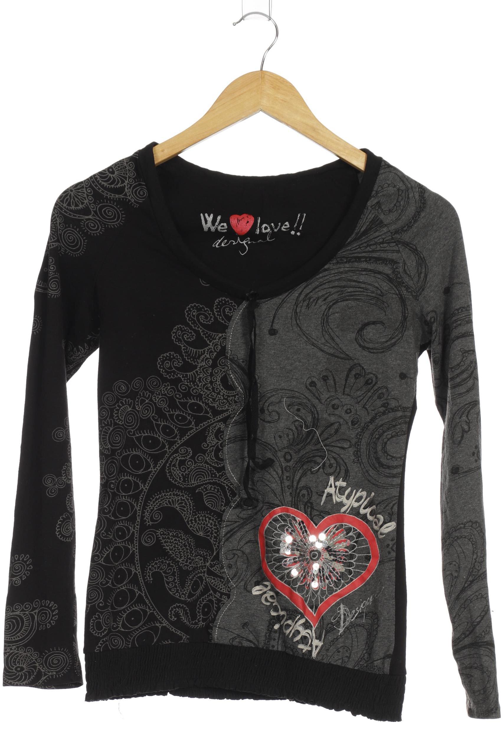 

Desigual Damen Langarmshirt, schwarz, Gr.
