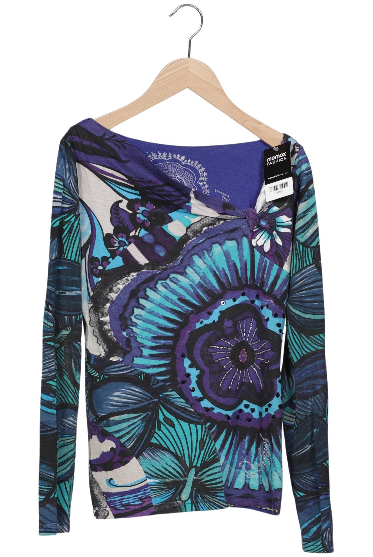 

Desigual Damen Langarmshirt, blau, Gr. 34