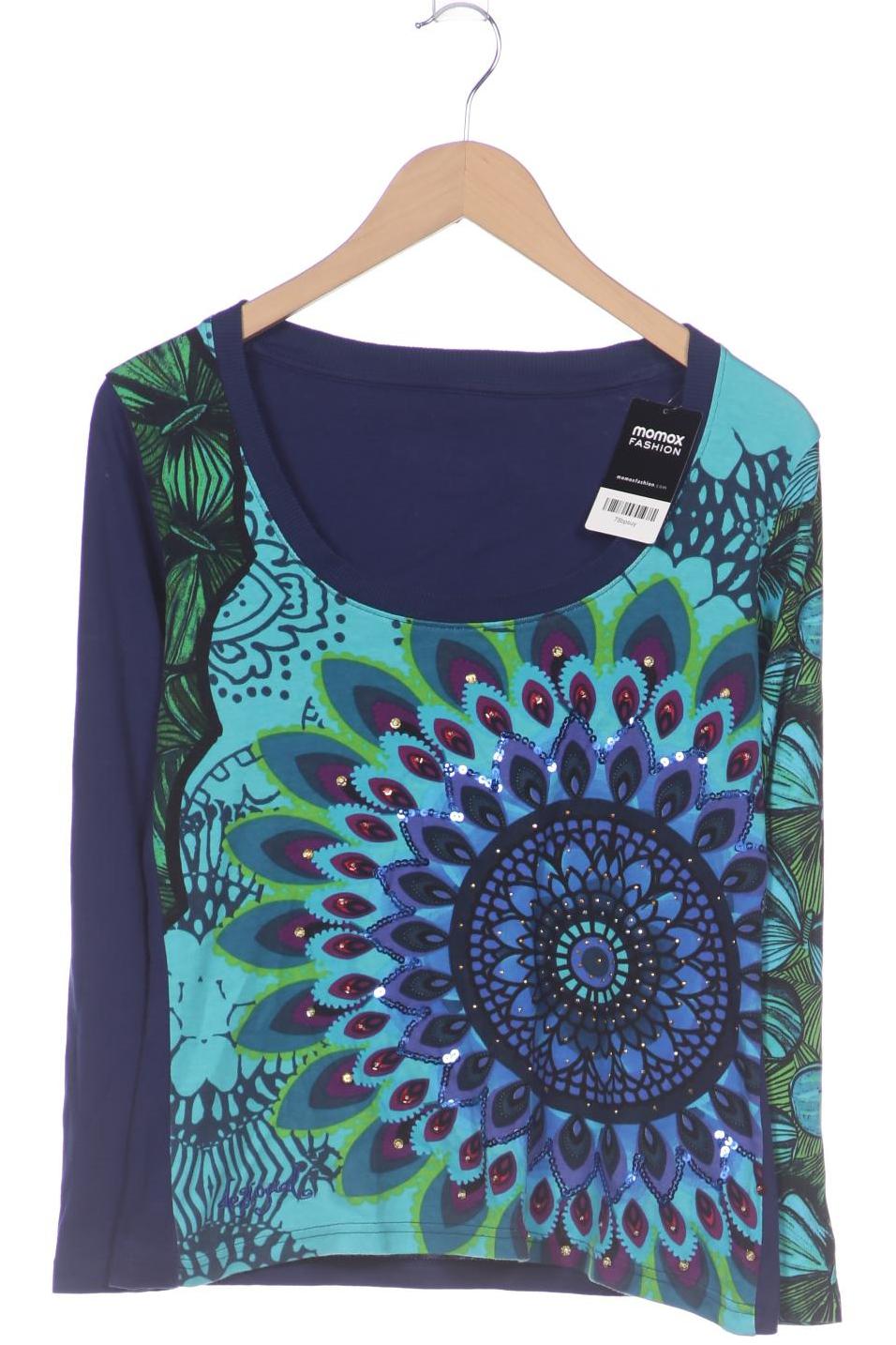 

Desigual Damen Langarmshirt, marineblau, Gr. 38