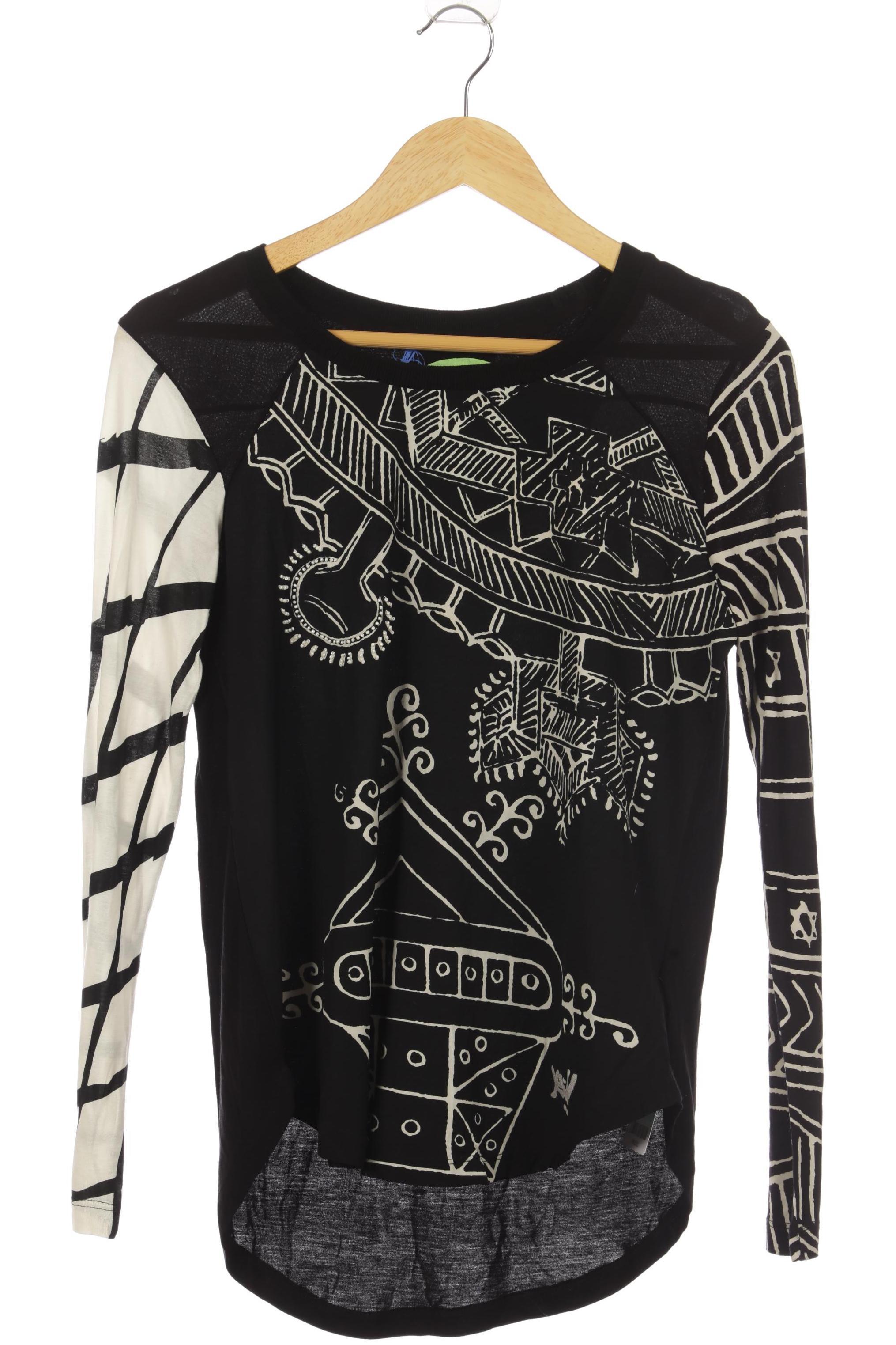 

Desigual Damen Langarmshirt, schwarz, Gr.