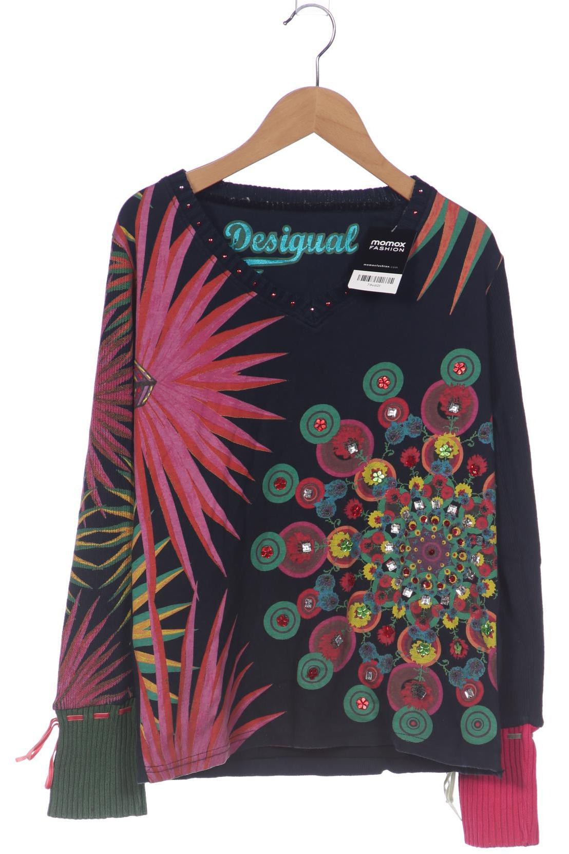 

Desigual Damen Langarmshirt, marineblau, Gr. 38