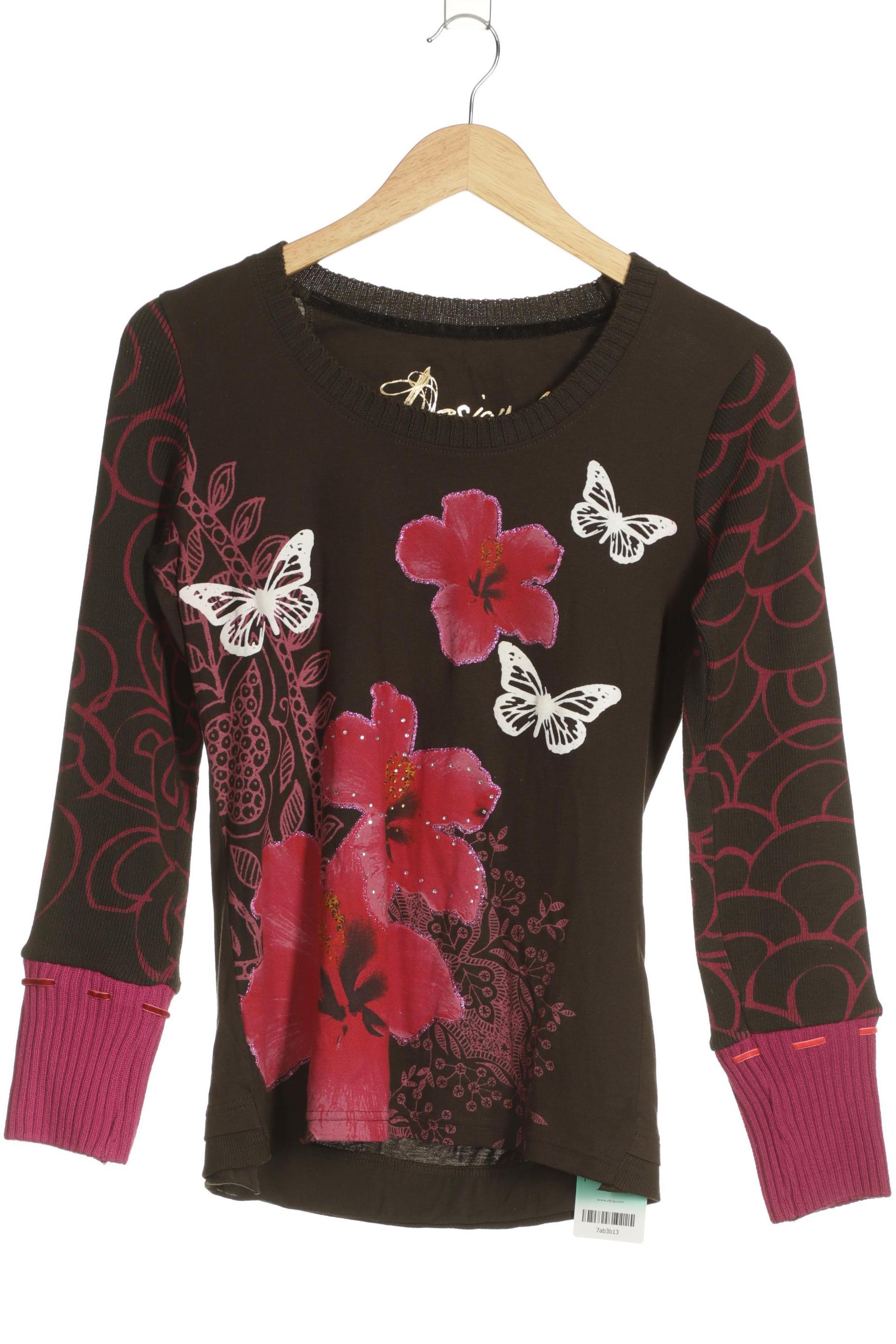

Desigual Damen Langarmshirt, braun, Gr.