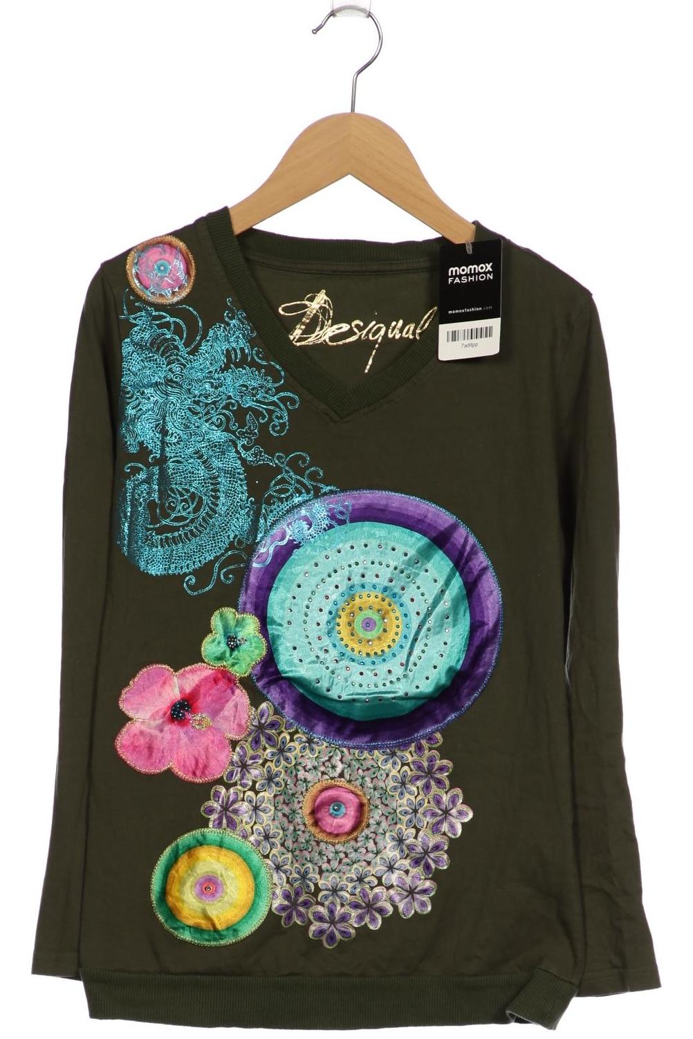 

Desigual Damen Langarmshirt, grün, Gr. 36
