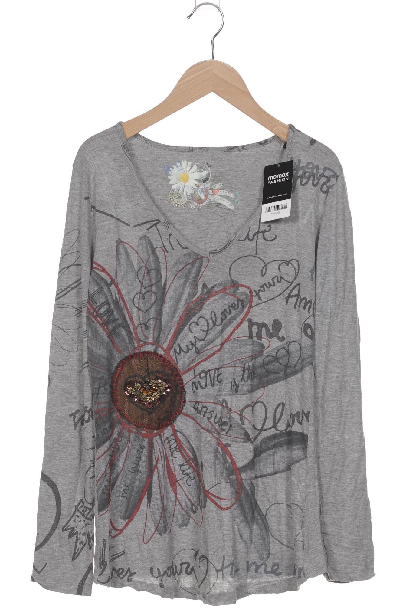 

Desigual Damen Langarmshirt, grau, Gr. 42