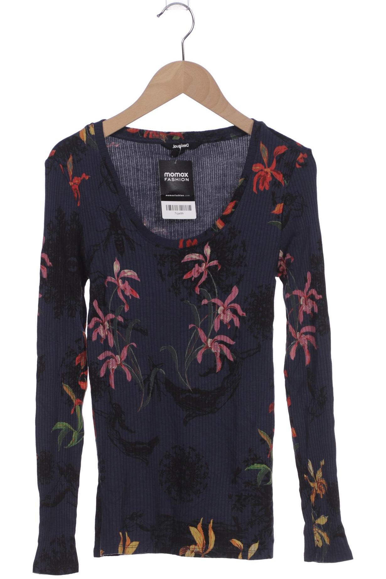 

Desigual Damen Langarmshirt, marineblau, Gr. 38