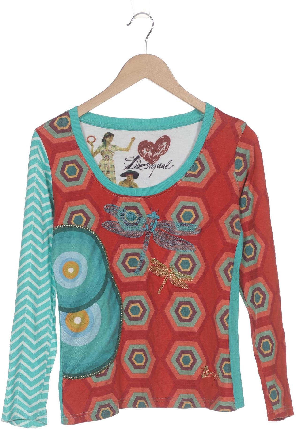

Desigual Damen Langarmshirt, rot, Gr. 38
