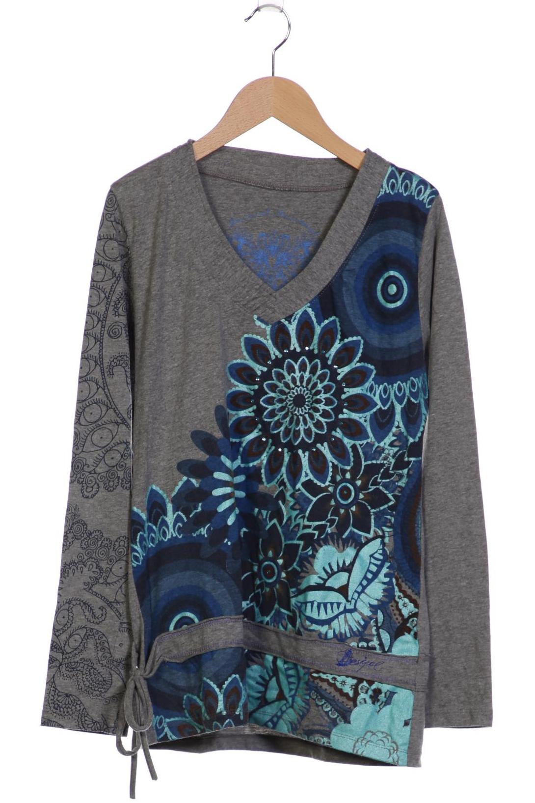 

Desigual Damen Langarmshirt, grau, Gr. 42