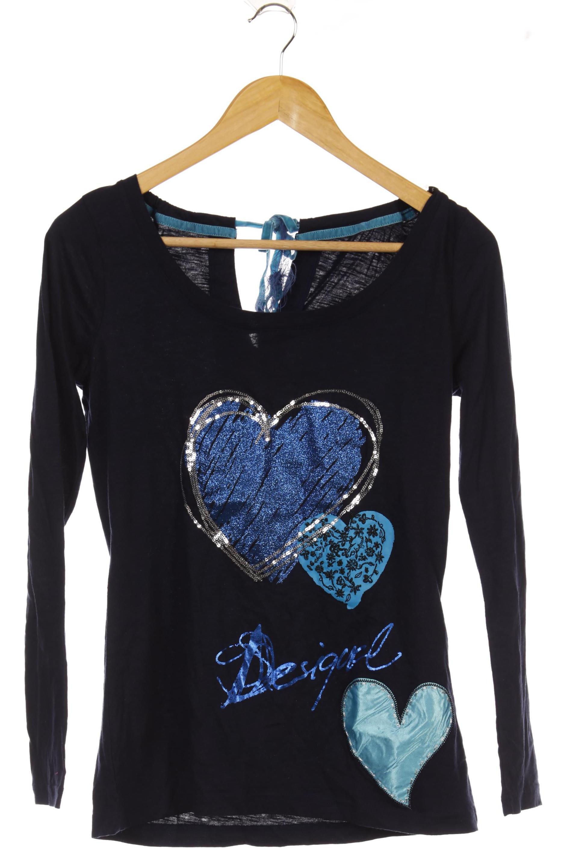 

Desigual Damen Langarmshirt, blau, Gr.