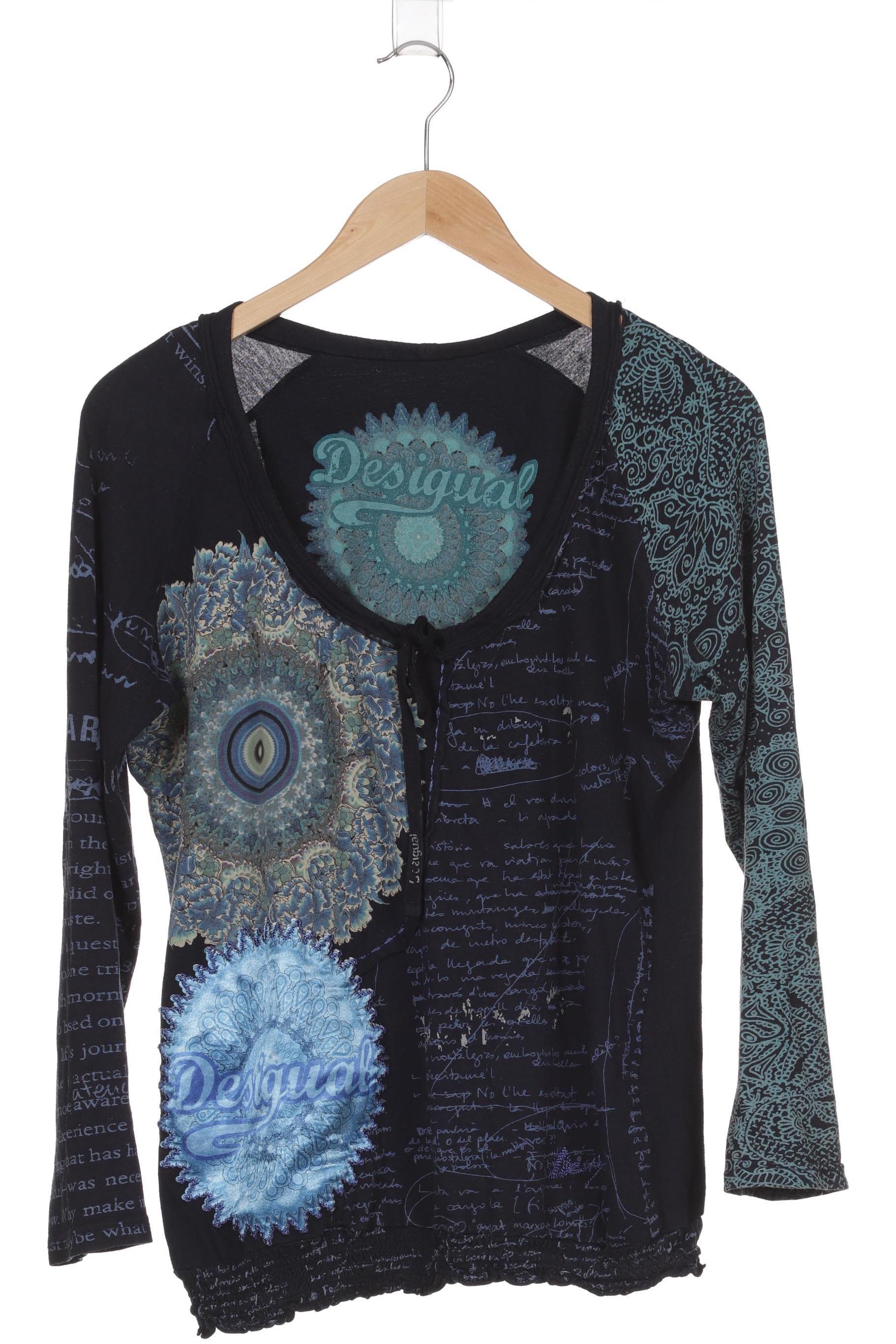 

Desigual Damen Langarmshirt, blau, Gr.