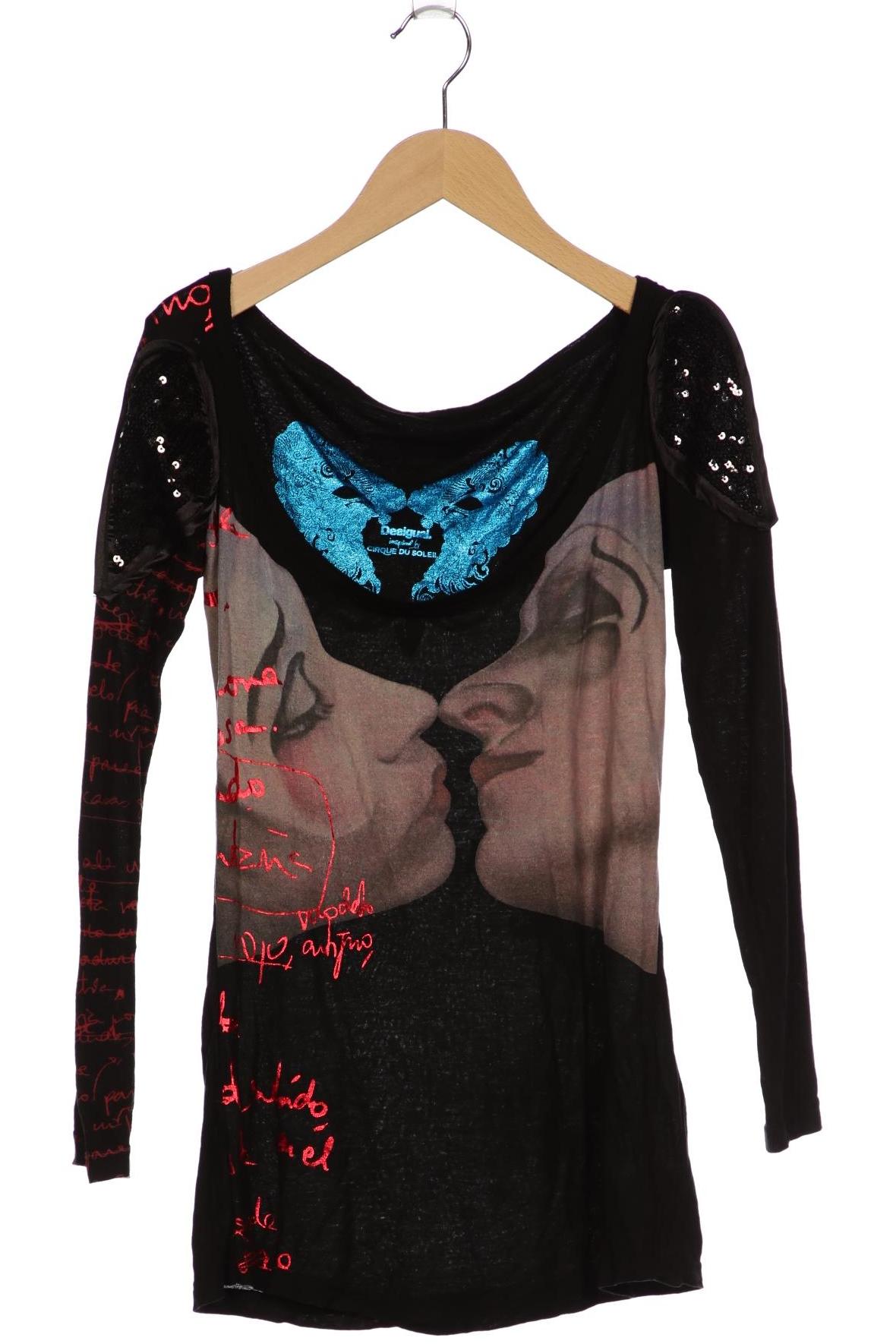 

Desigual Damen Langarmshirt, schwarz, Gr. 38