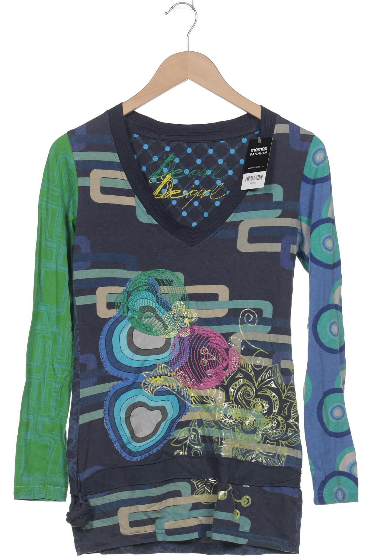 

Desigual Damen Langarmshirt, blau, Gr. 38