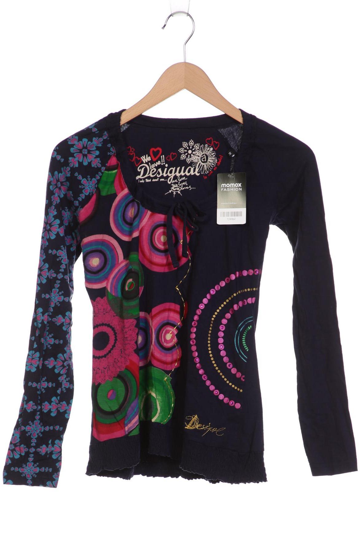 

Desigual Damen Langarmshirt, marineblau, Gr. 38