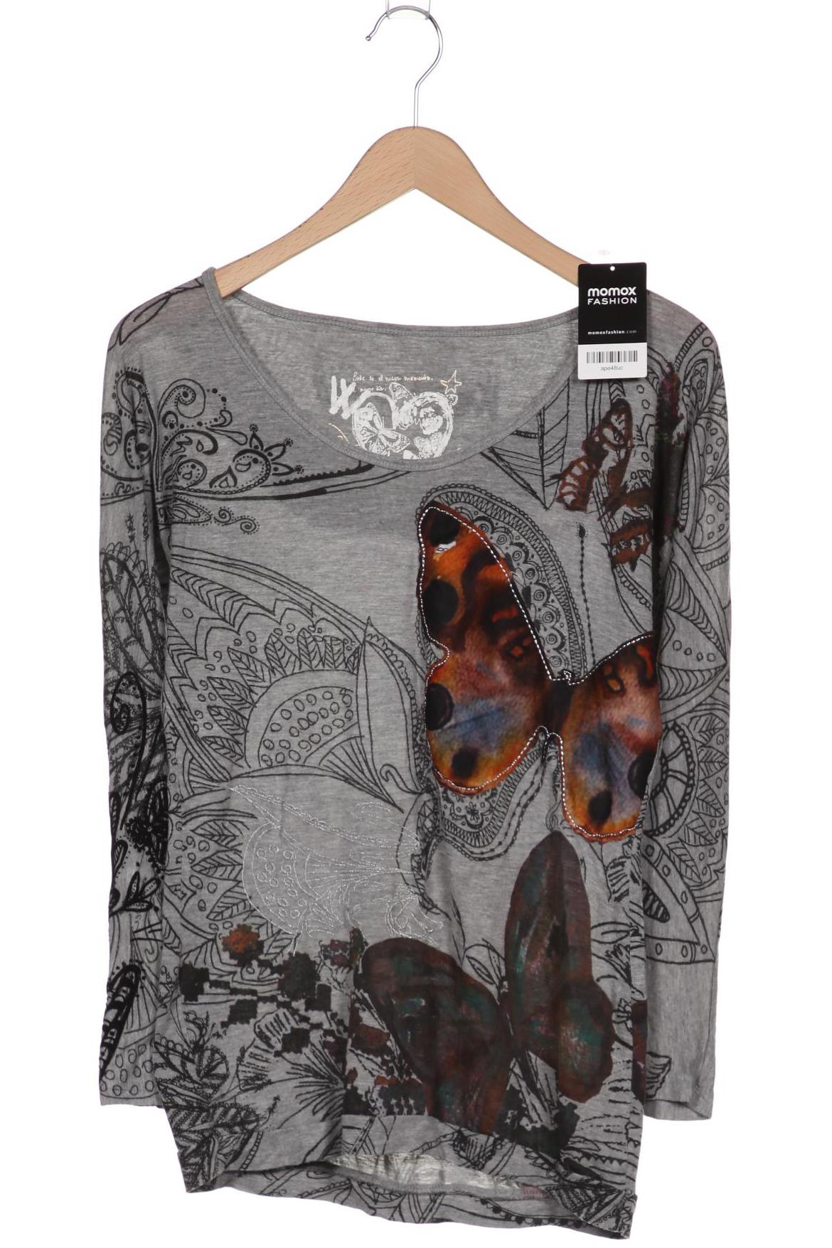 

Desigual Damen Langarmshirt, grau, Gr. 38