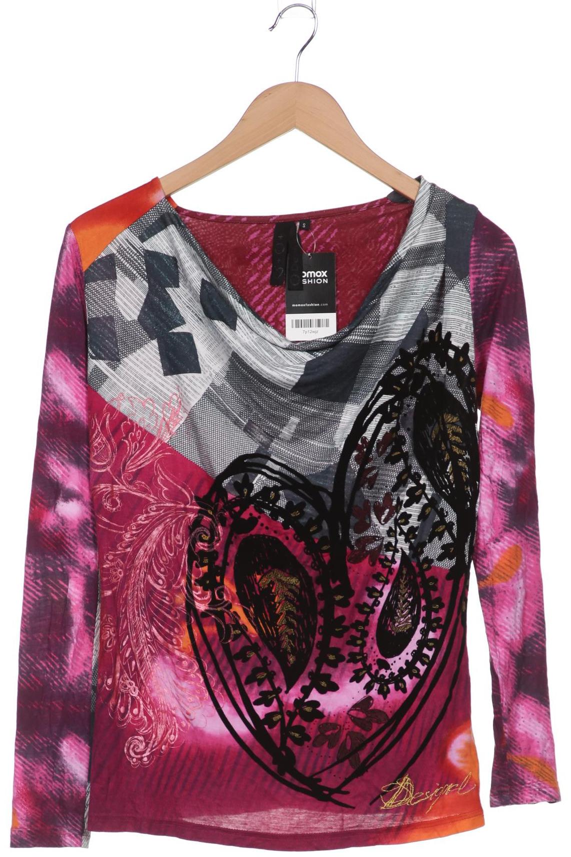 

Desigual Damen Langarmshirt, pink, Gr. 36