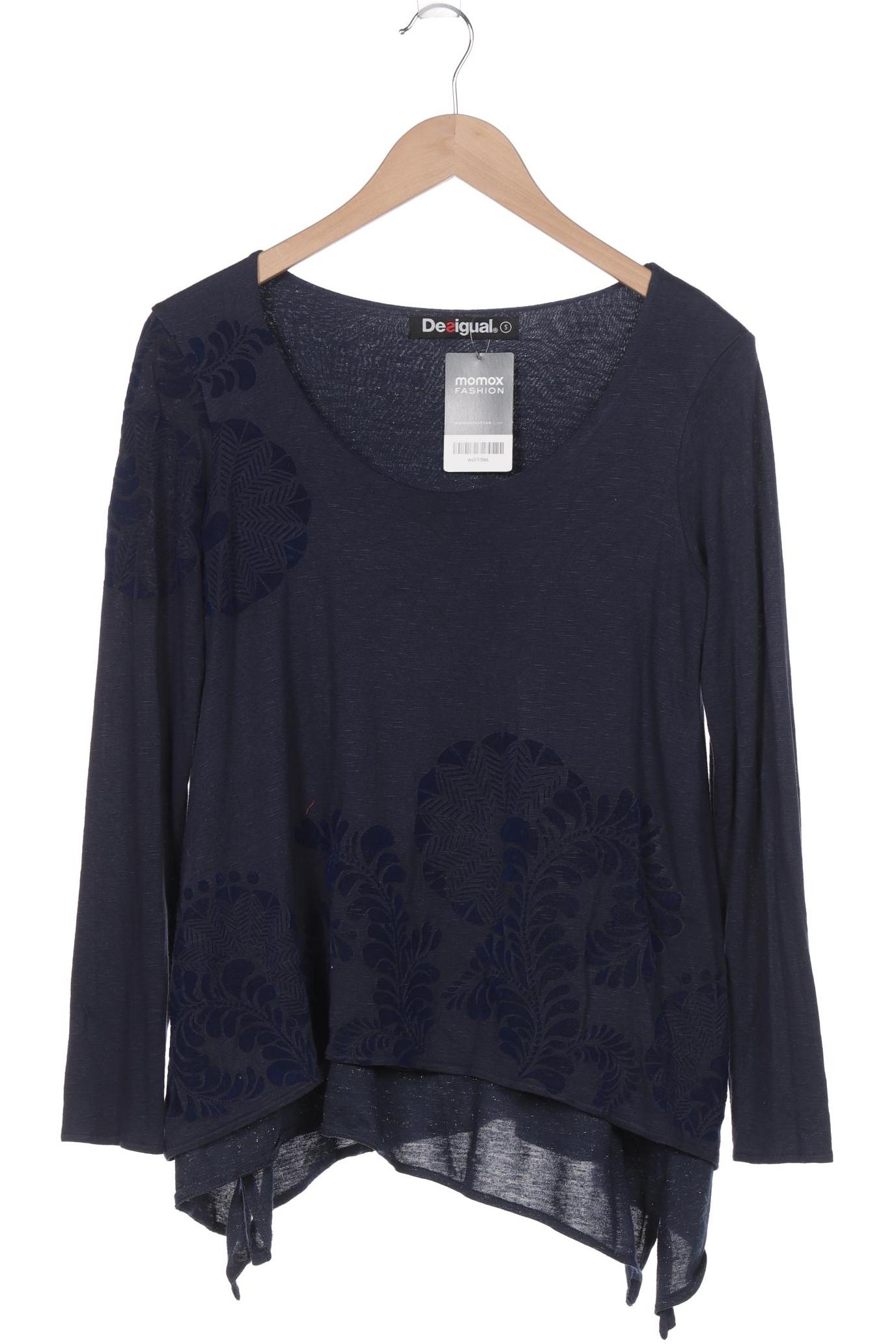 

Desigual Damen Langarmshirt, marineblau, Gr. 36