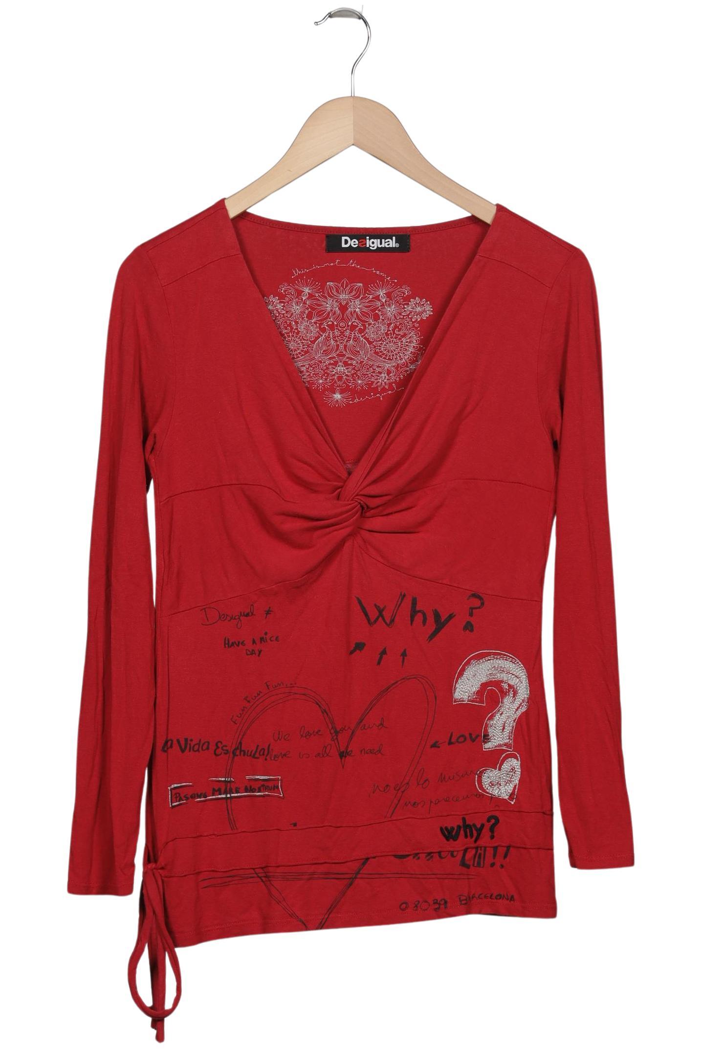 

Desigual Damen Langarmshirt, rot, Gr. 38
