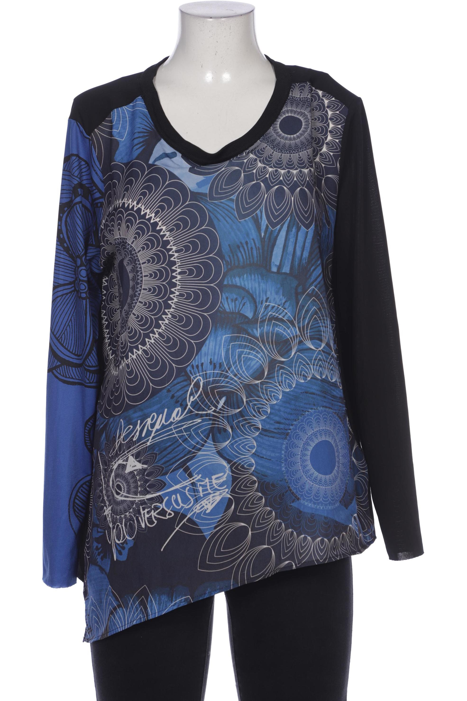 

Desigual Damen Langarmshirt, blau, Gr. 42