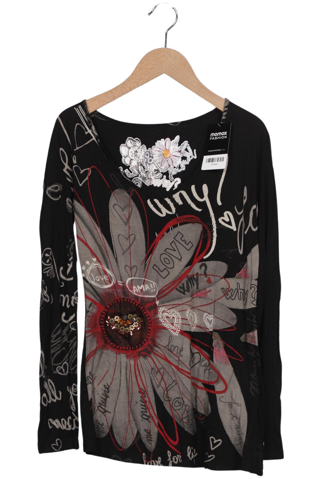 

Desigual Damen Langarmshirt, schwarz, Gr. 38