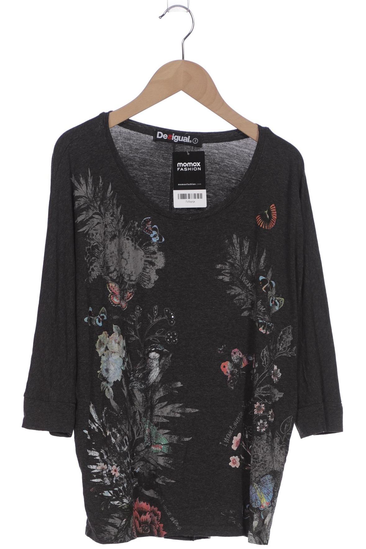 

Desigual Damen Langarmshirt, grau, Gr. 36