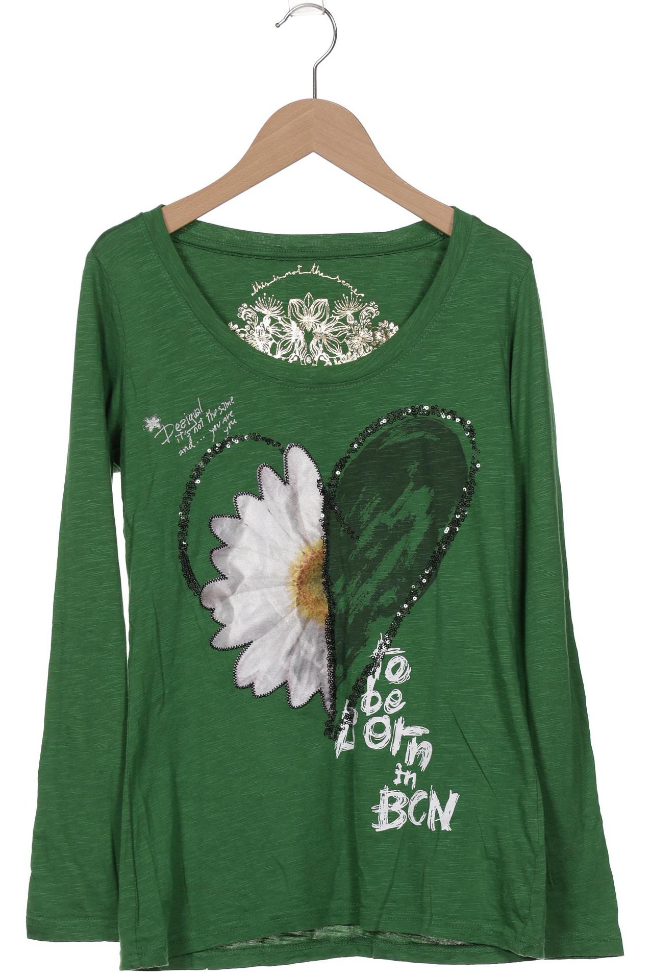 

Desigual Damen Langarmshirt, grün, Gr. 38
