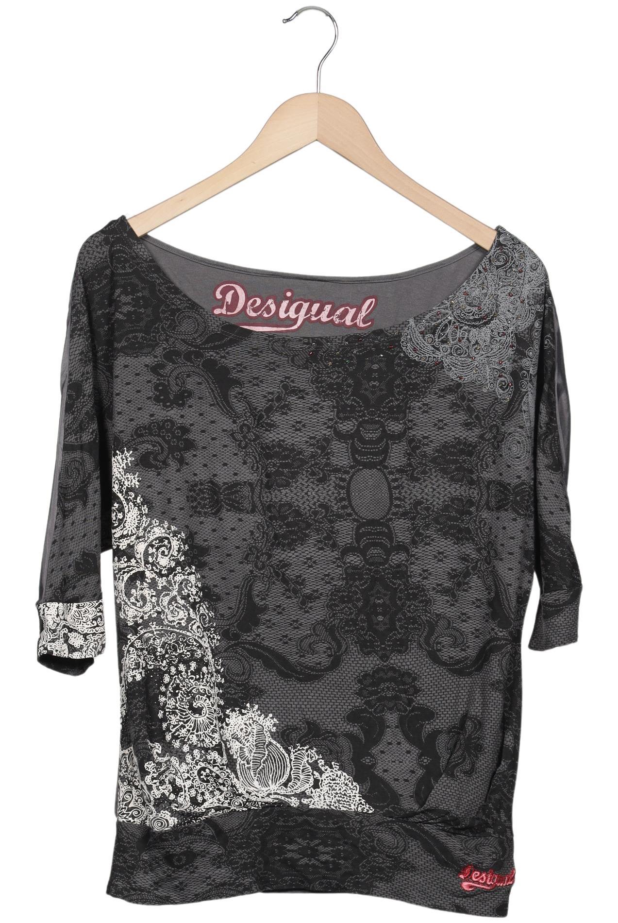 

Desigual Damen Langarmshirt, grau, Gr. 42
