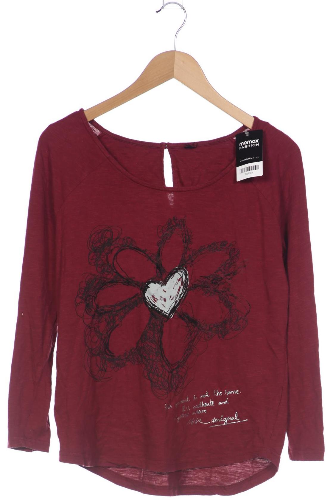 

Desigual Damen Langarmshirt, bordeaux, Gr. 36