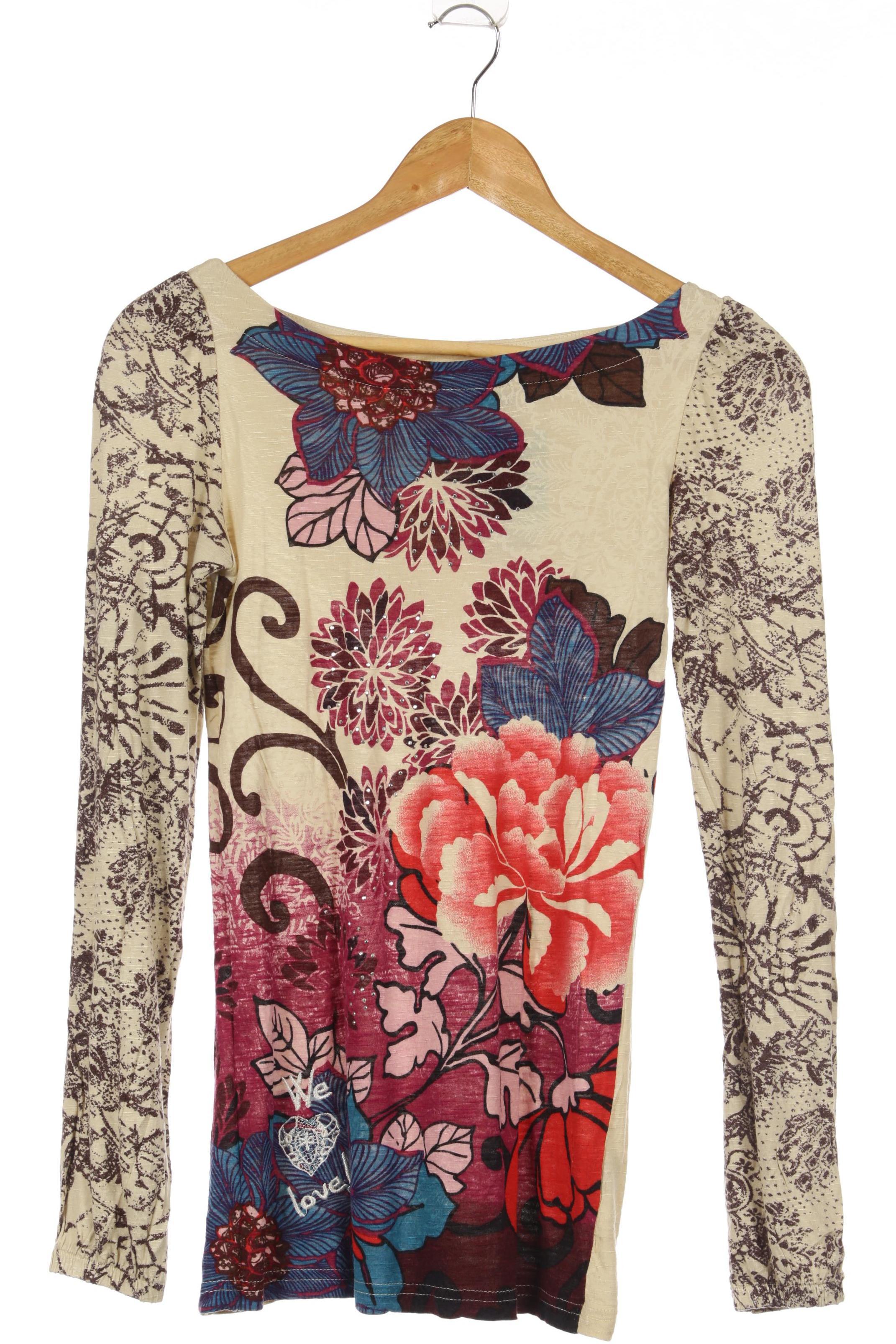 

Desigual Damen Langarmshirt, beige, Gr.