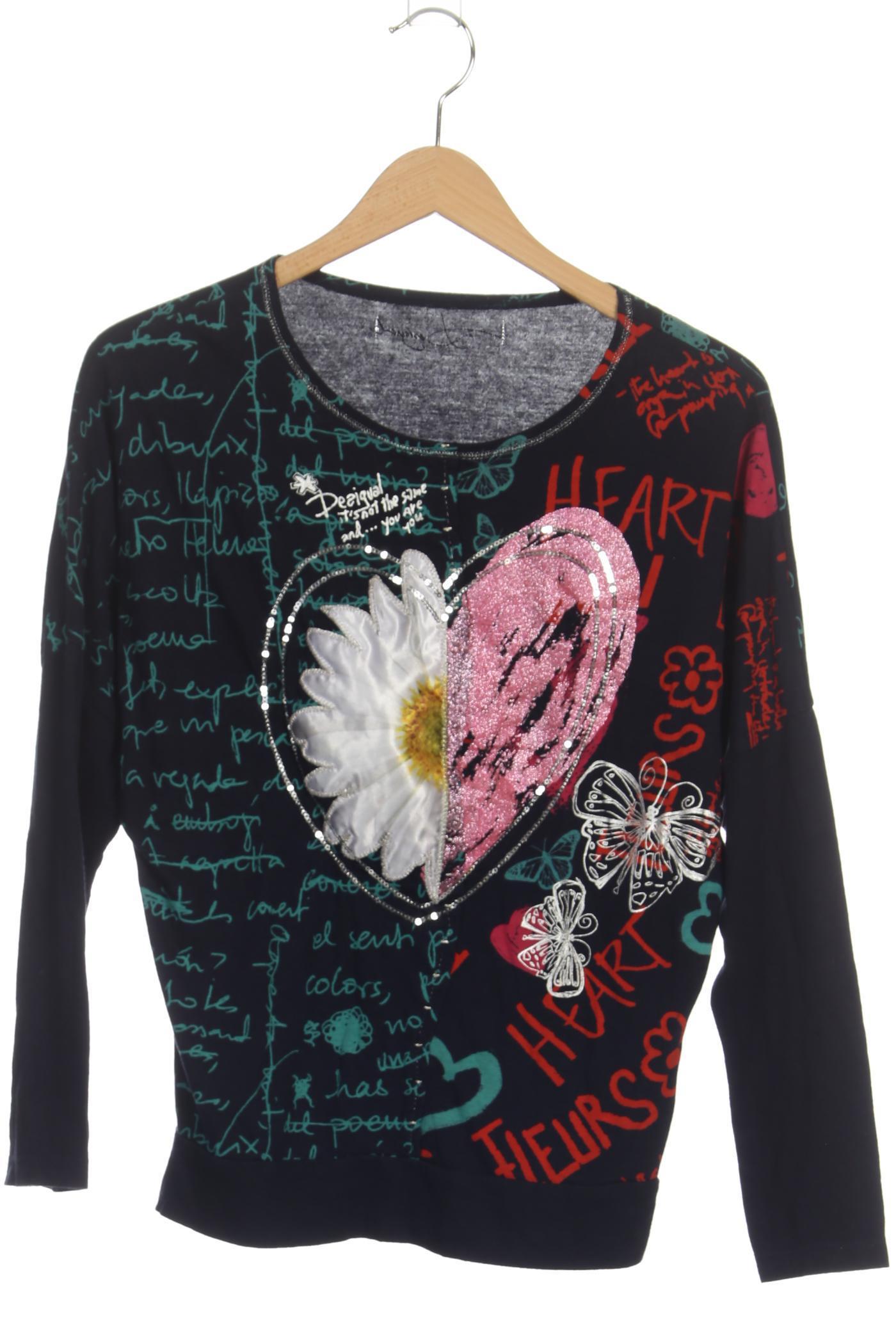 

Desigual Damen Langarmshirt, blau, Gr. 36