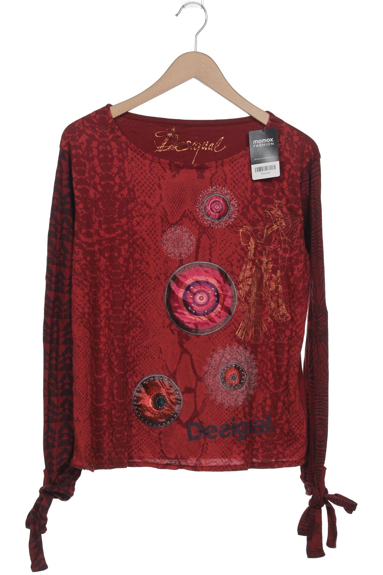

Desigual Damen Langarmshirt, bordeaux, Gr. 42