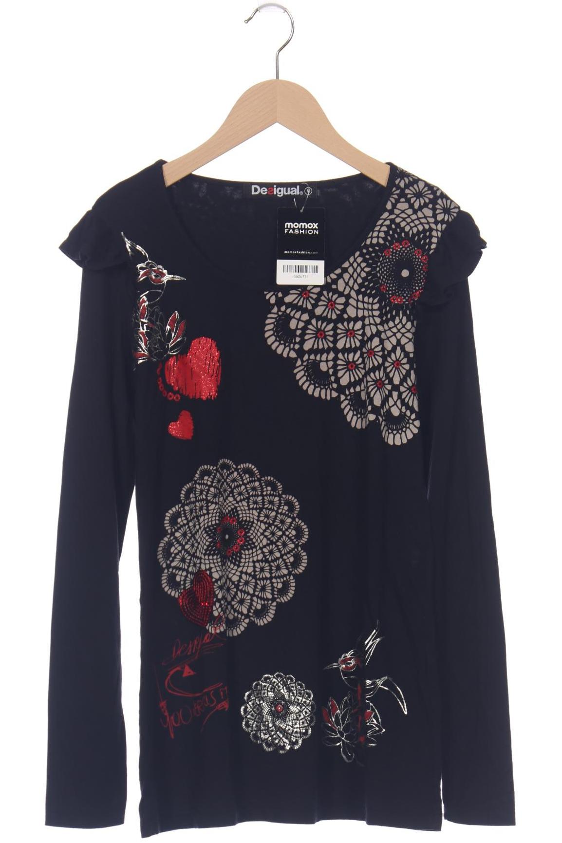 

Desigual Damen Langarmshirt, schwarz, Gr. 38
