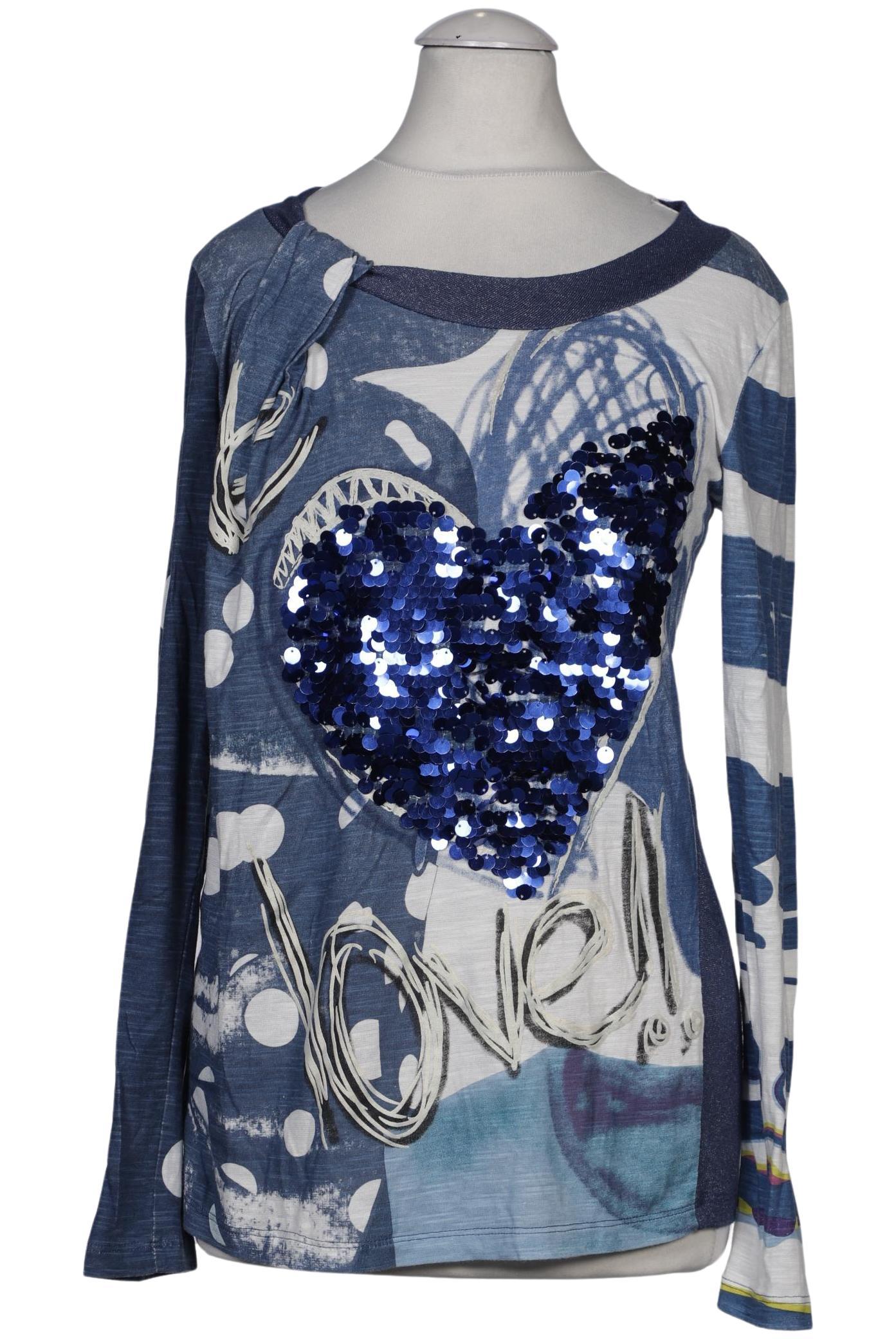 

Desigual Damen Langarmshirt, hellblau, Gr. 36