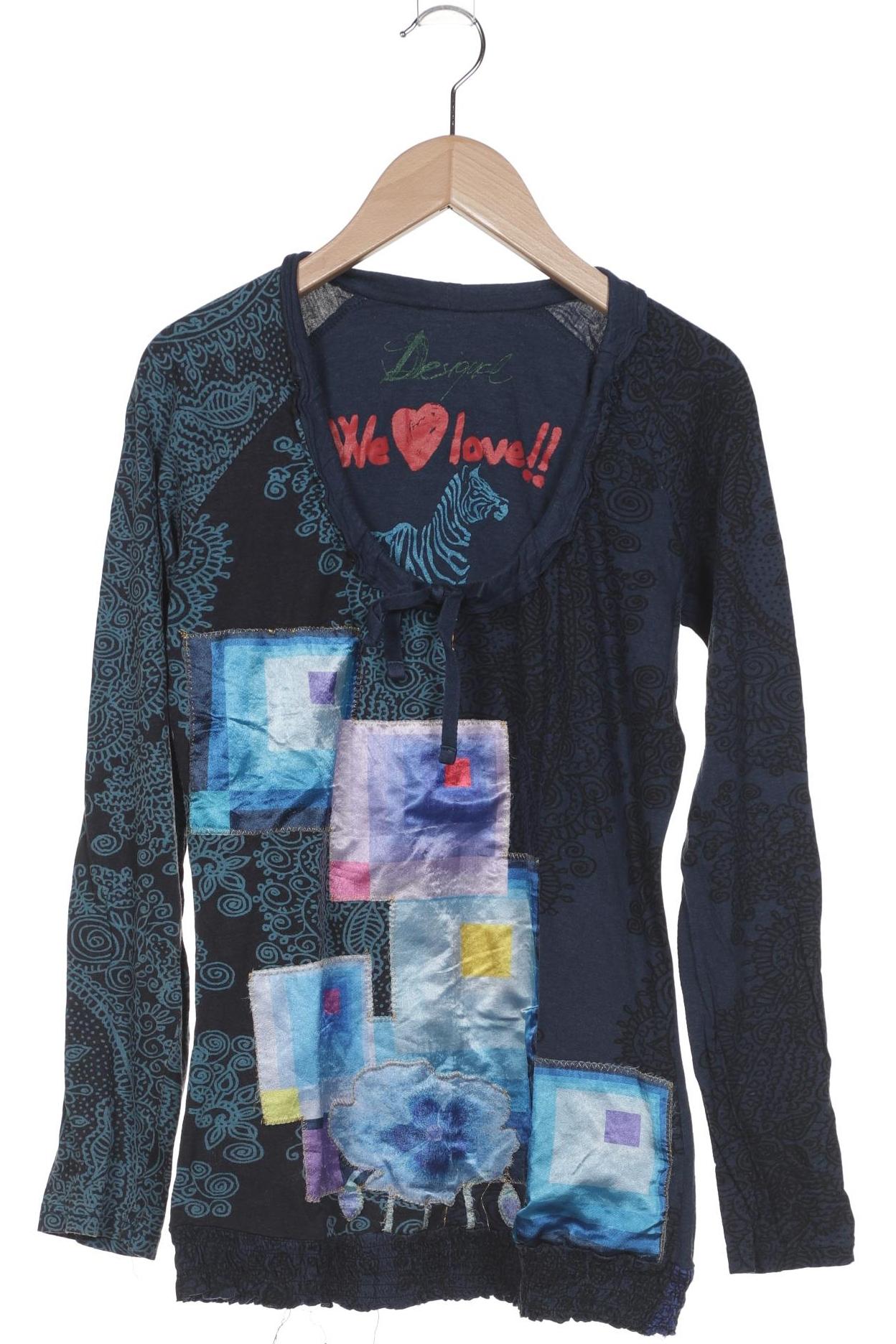 

Desigual Damen Langarmshirt, marineblau, Gr. 42