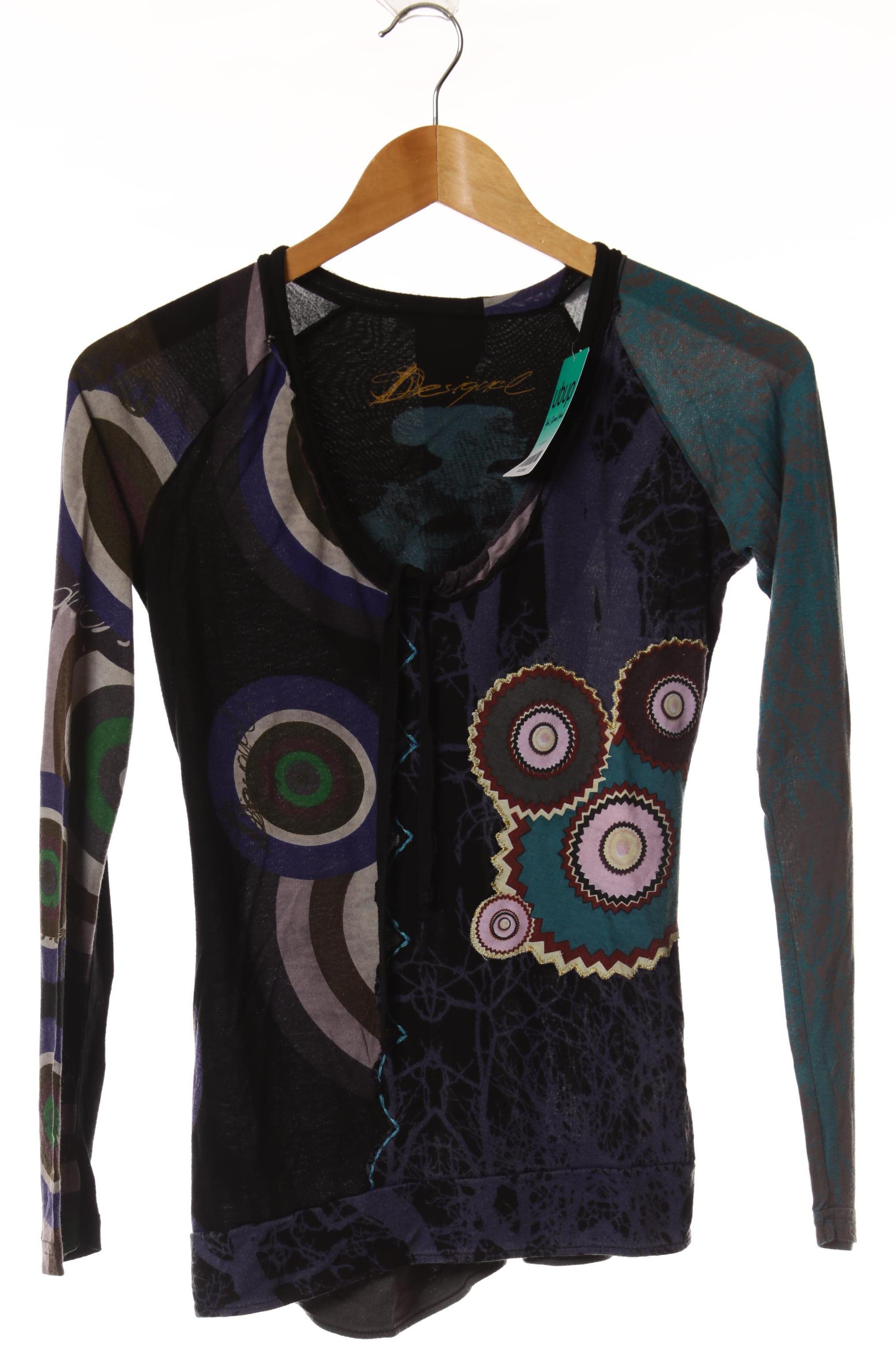 

Desigual Damen Langarmshirt, schwarz, Gr.