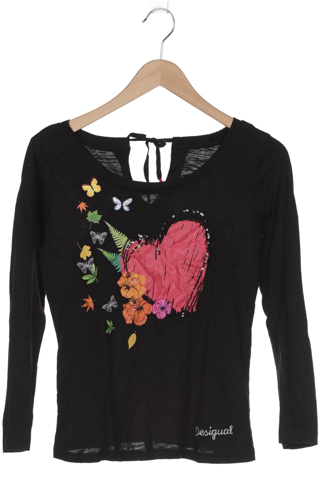 

Desigual Damen Langarmshirt, schwarz, Gr. 36