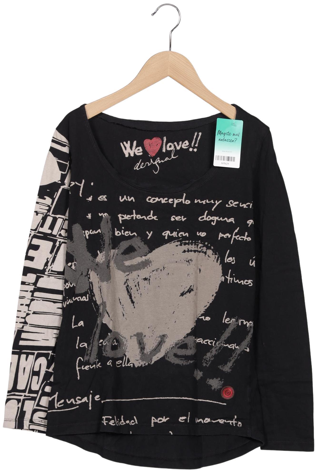 

Desigual Damen Langarmshirt, schwarz, Gr. 42