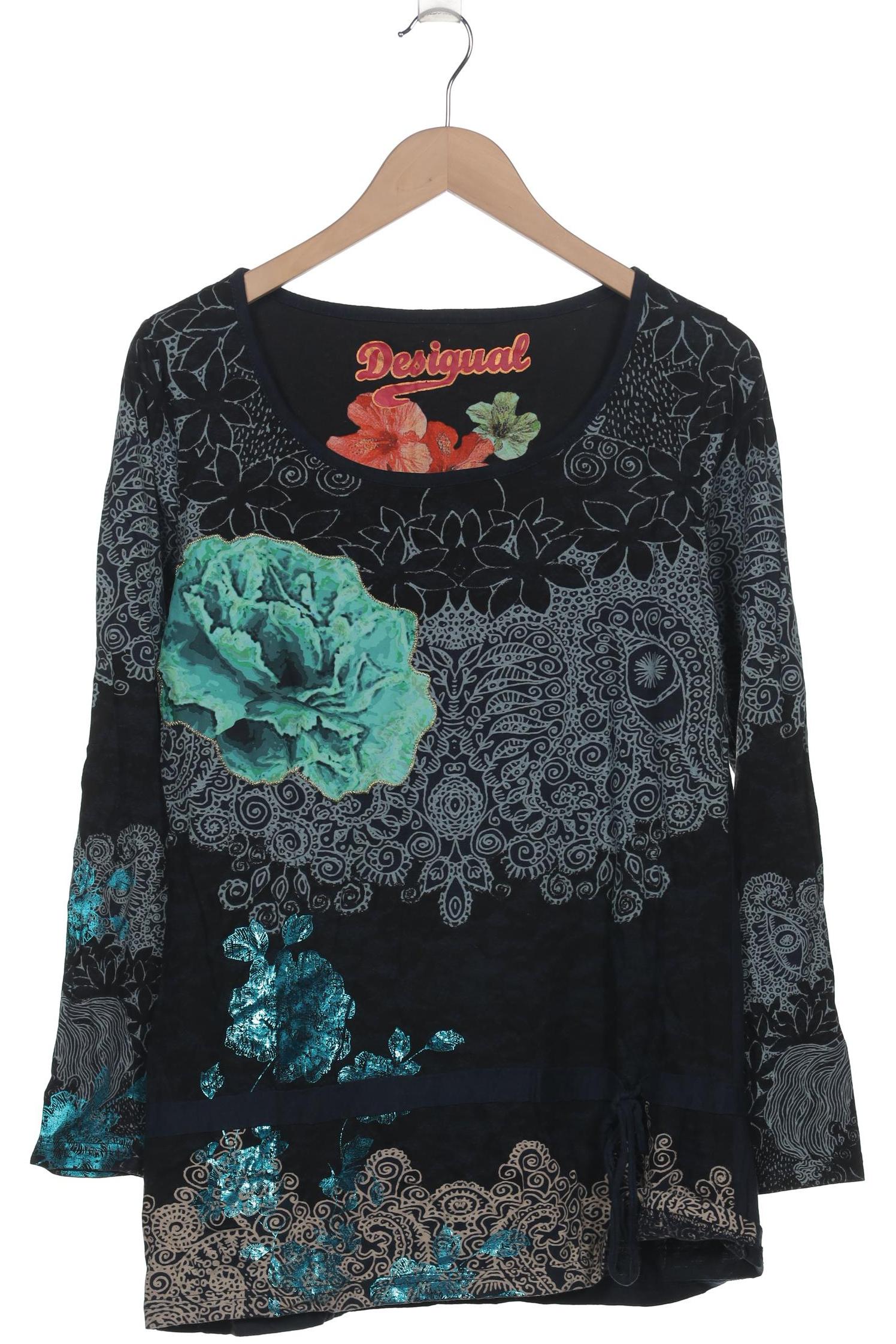 

Desigual Damen Langarmshirt, marineblau, Gr. 44