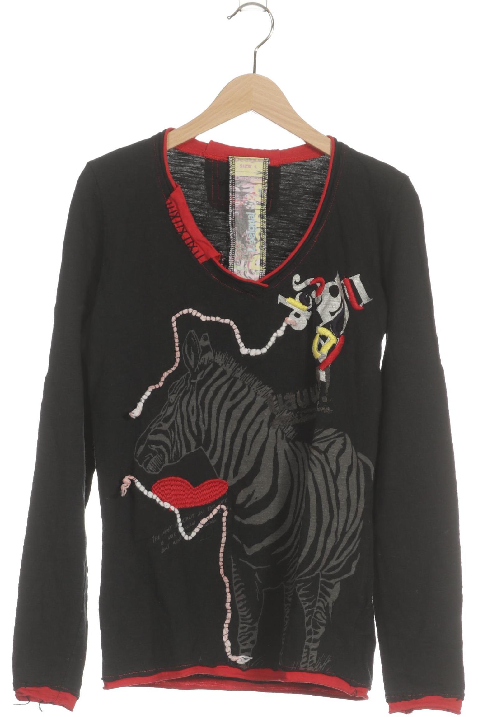

Desigual Damen Langarmshirt, schwarz, Gr. 42