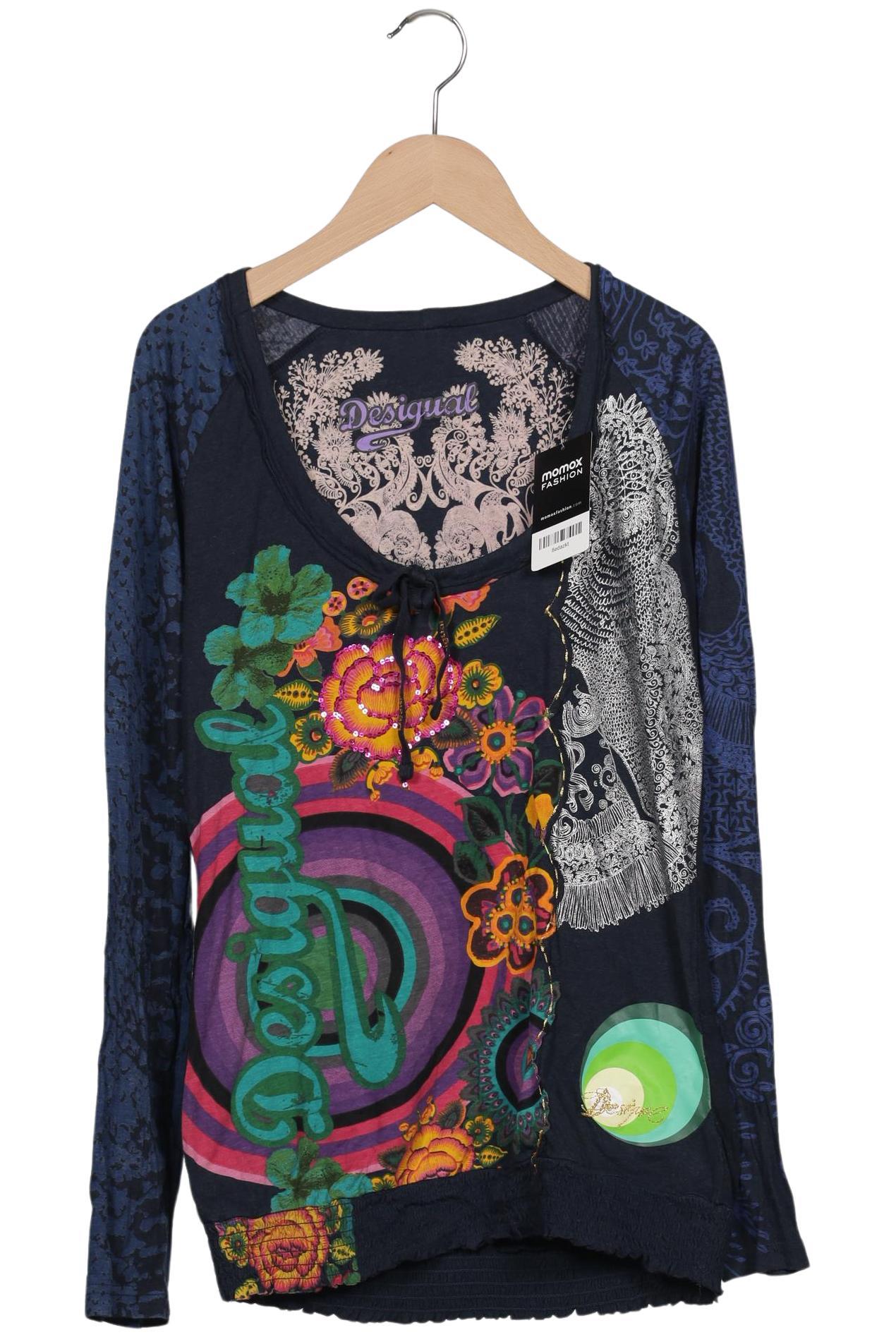 

Desigual Damen Langarmshirt, marineblau, Gr. 42