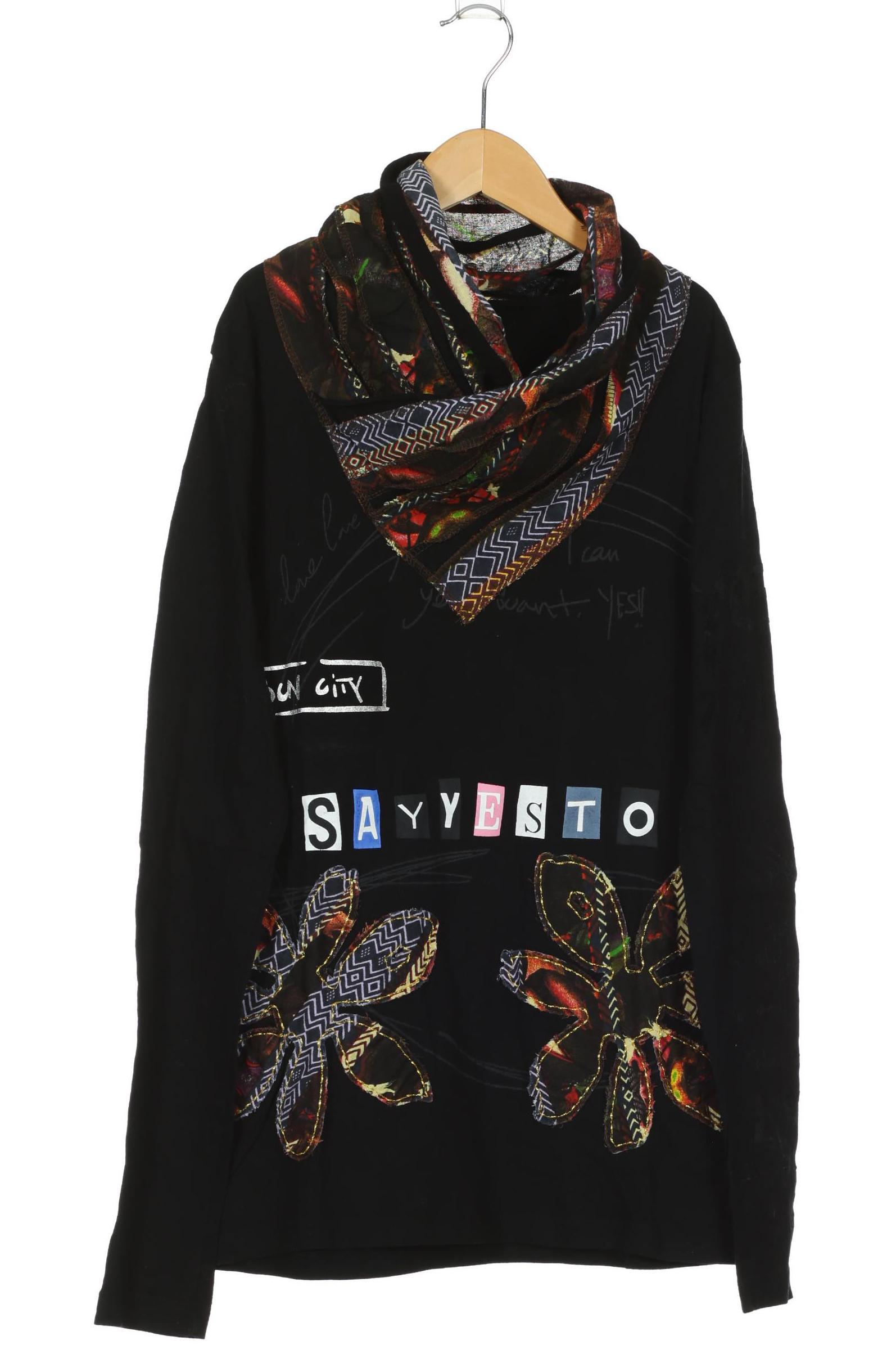 

Desigual Damen Langarmshirt, schwarz, Gr.