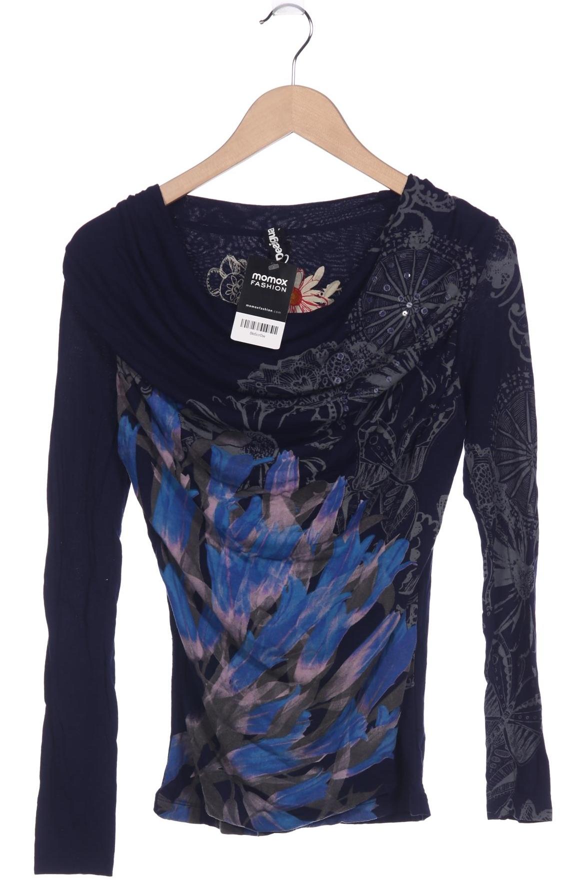 

Desigual Damen Langarmshirt, marineblau, Gr. 34