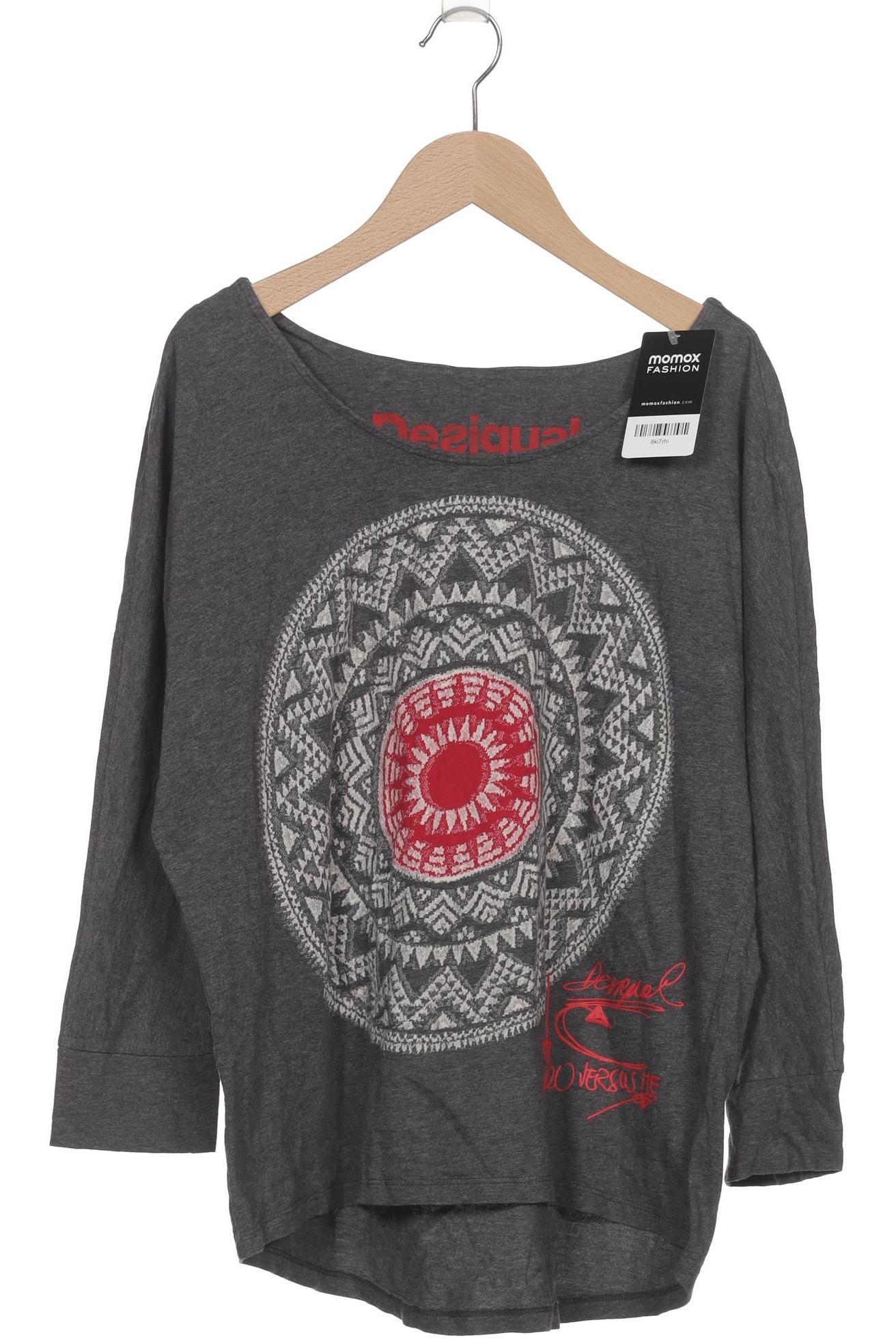 

Desigual Damen Langarmshirt, grau, Gr. 42