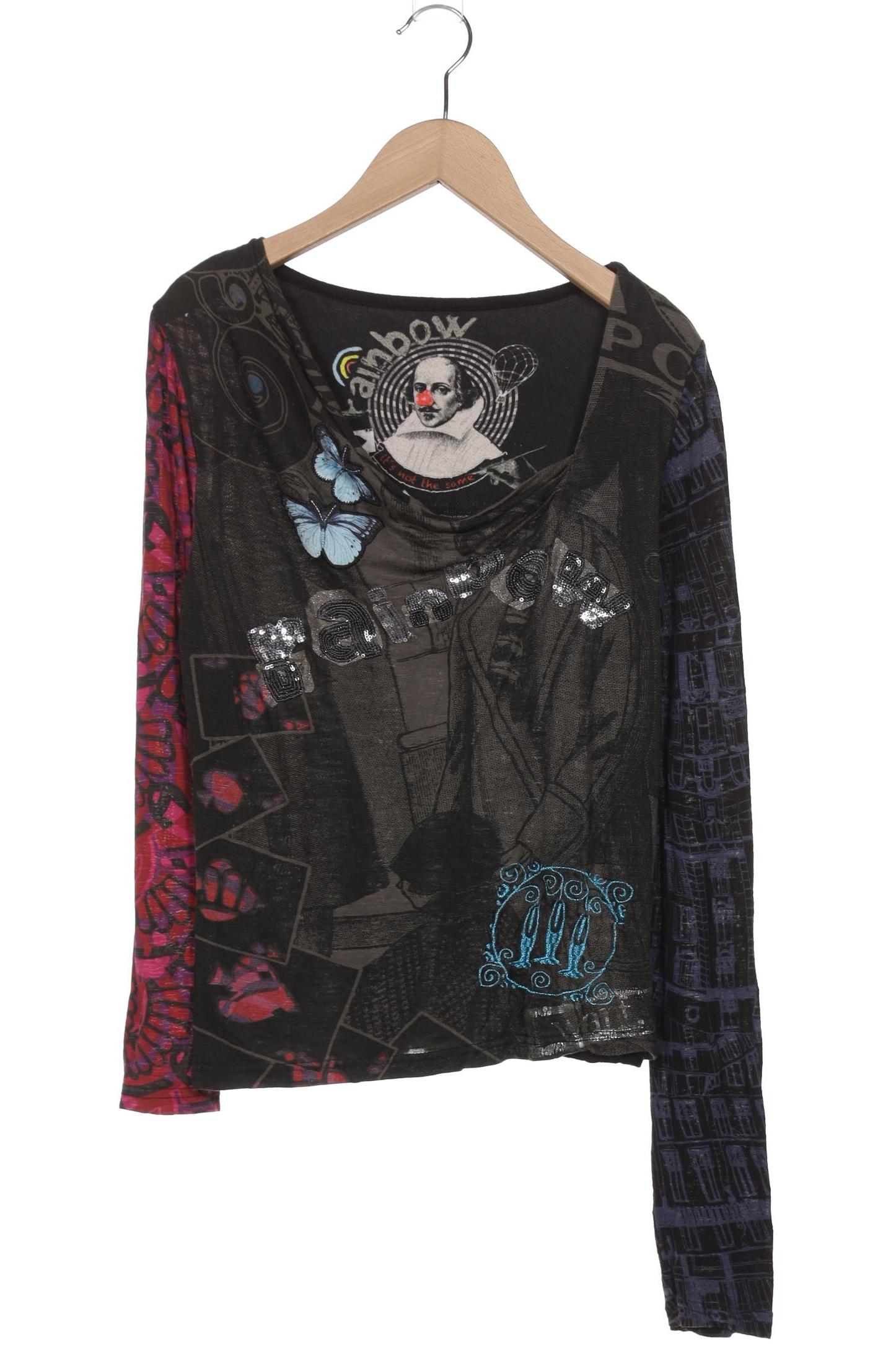 

Desigual Damen Langarmshirt, grau, Gr. 38