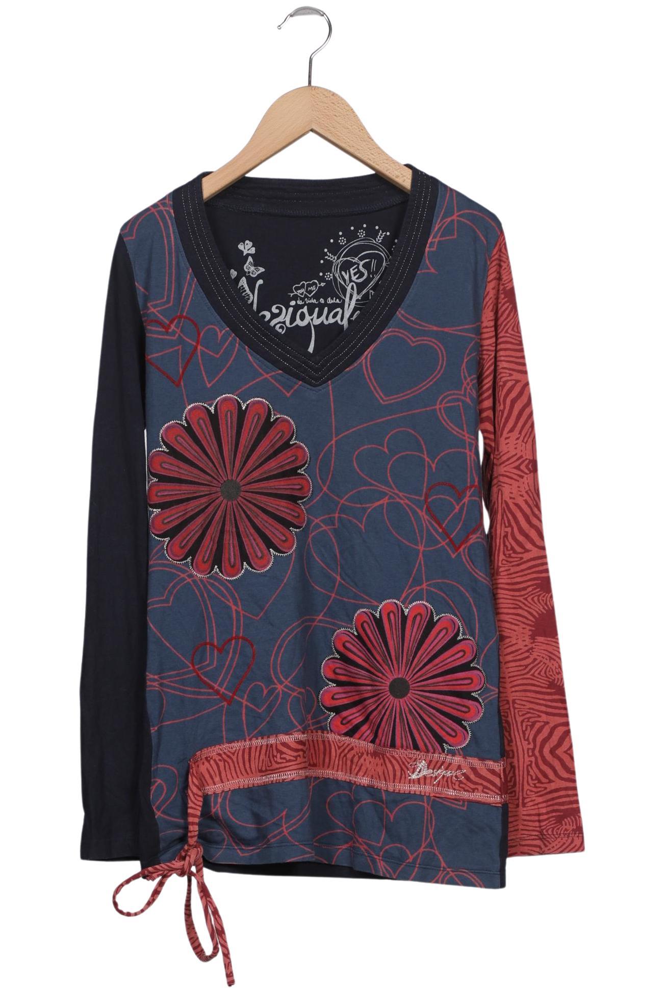 

Desigual Damen Langarmshirt, marineblau, Gr. 38