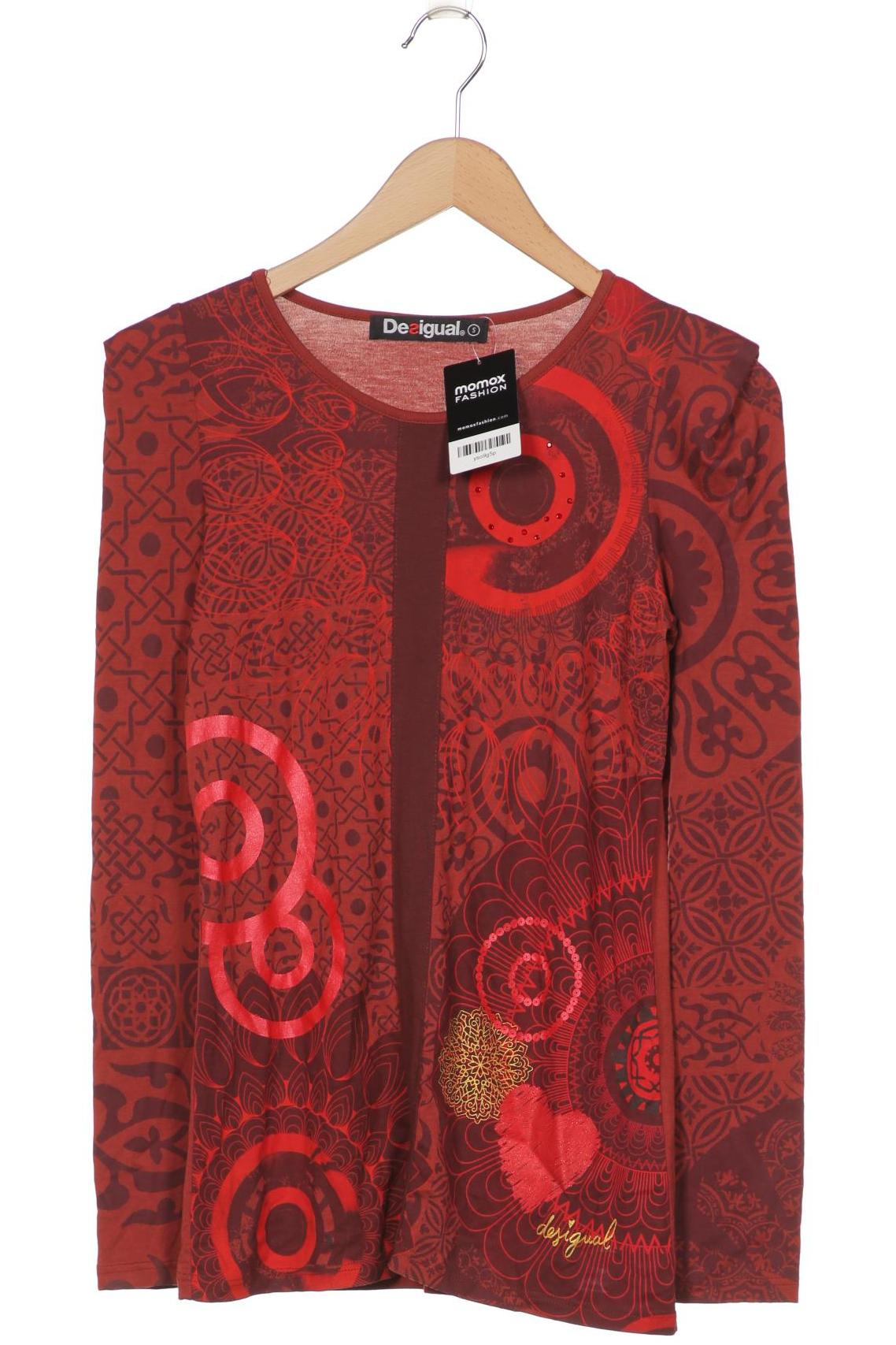 

Desigual Damen Langarmshirt, bordeaux, Gr. 36