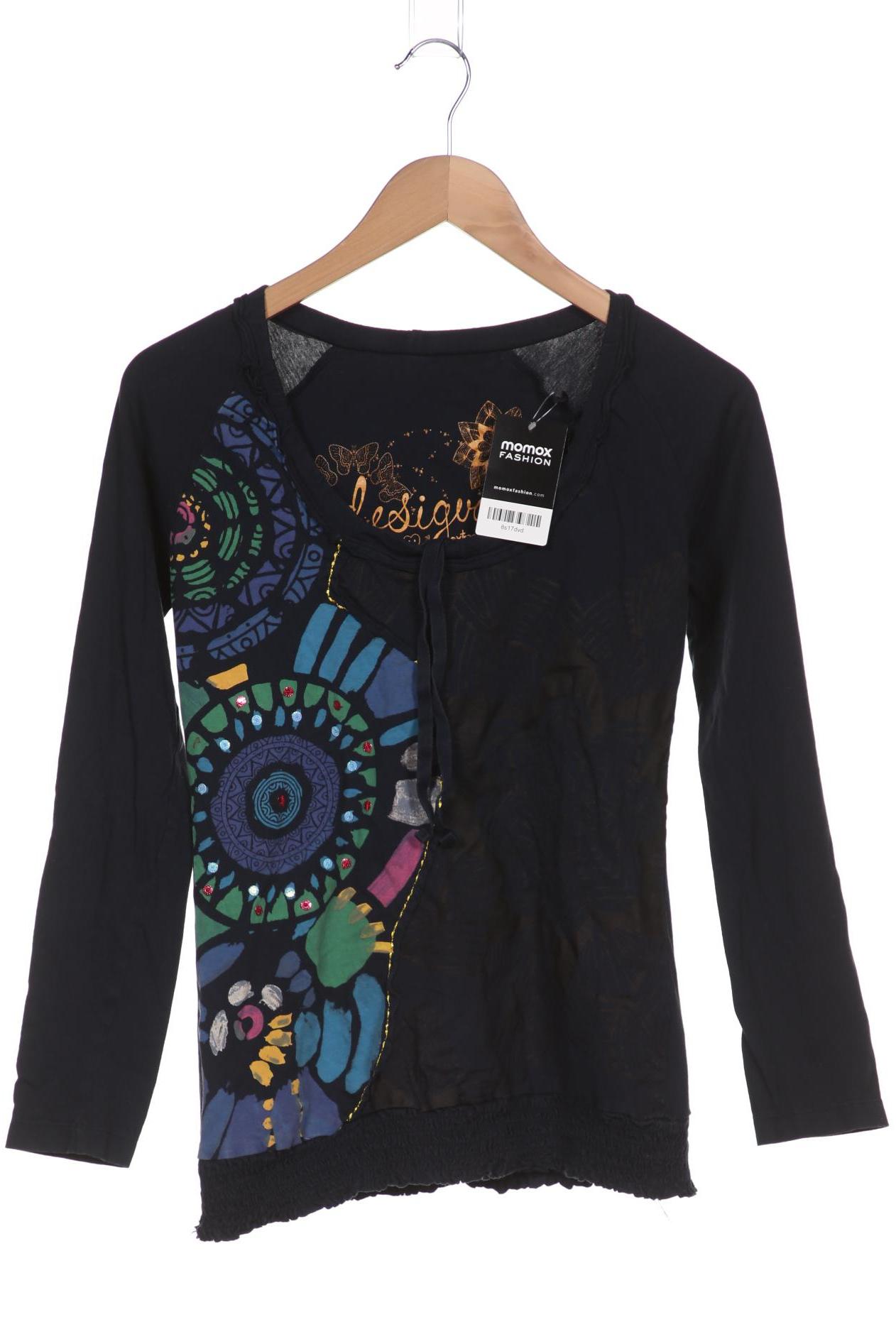 

Desigual Damen Langarmshirt, marineblau, Gr. 42