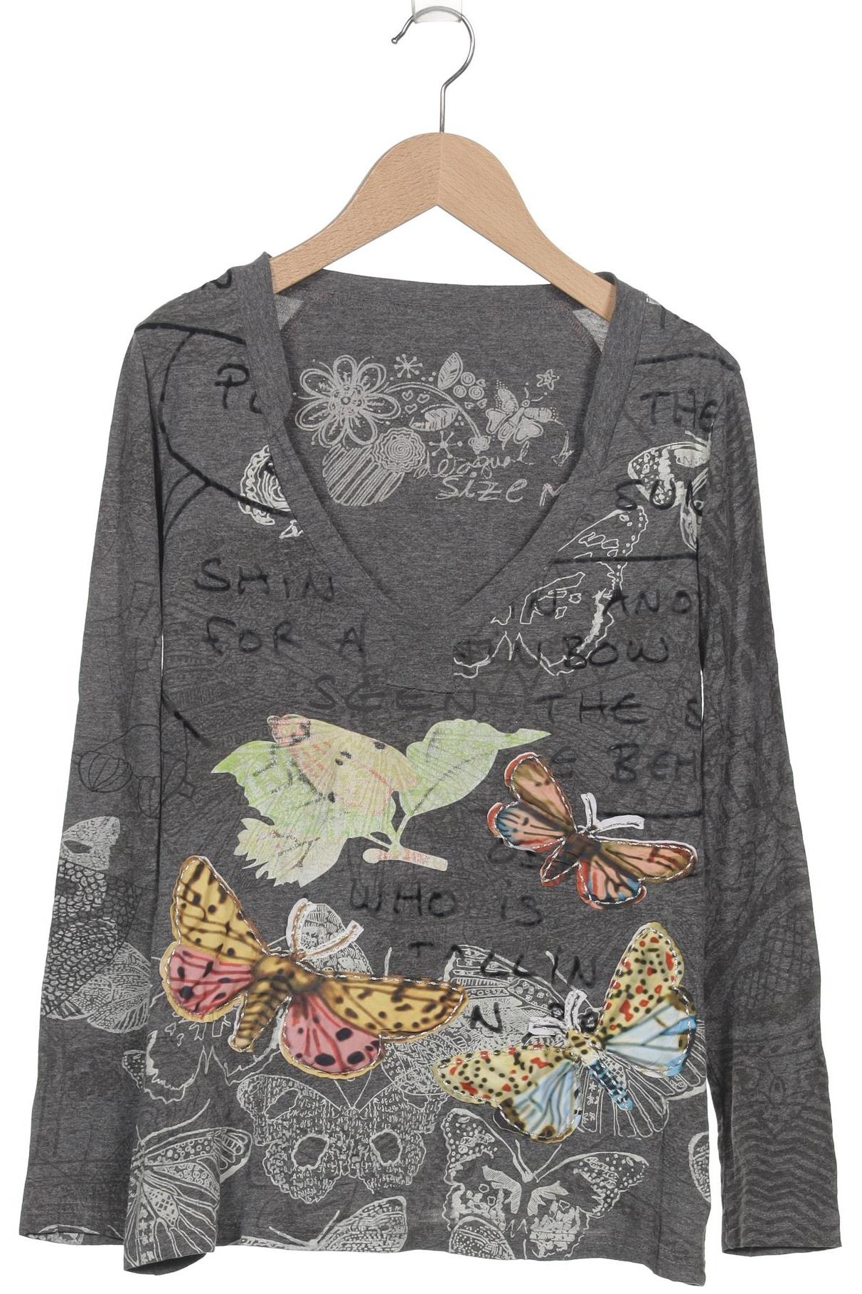 

Desigual Damen Langarmshirt, grau, Gr. 38