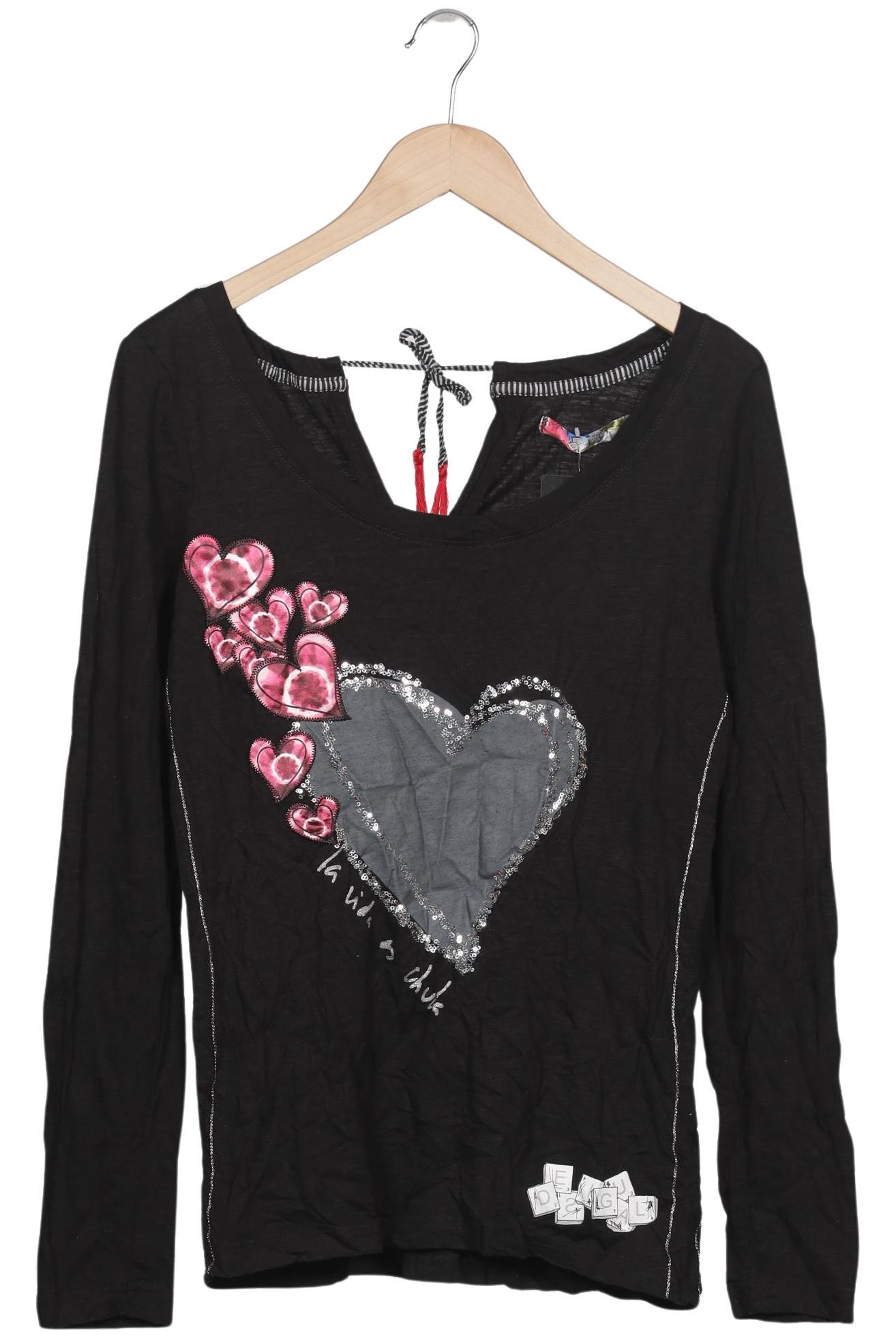 

Desigual Damen Langarmshirt, schwarz, Gr. 42