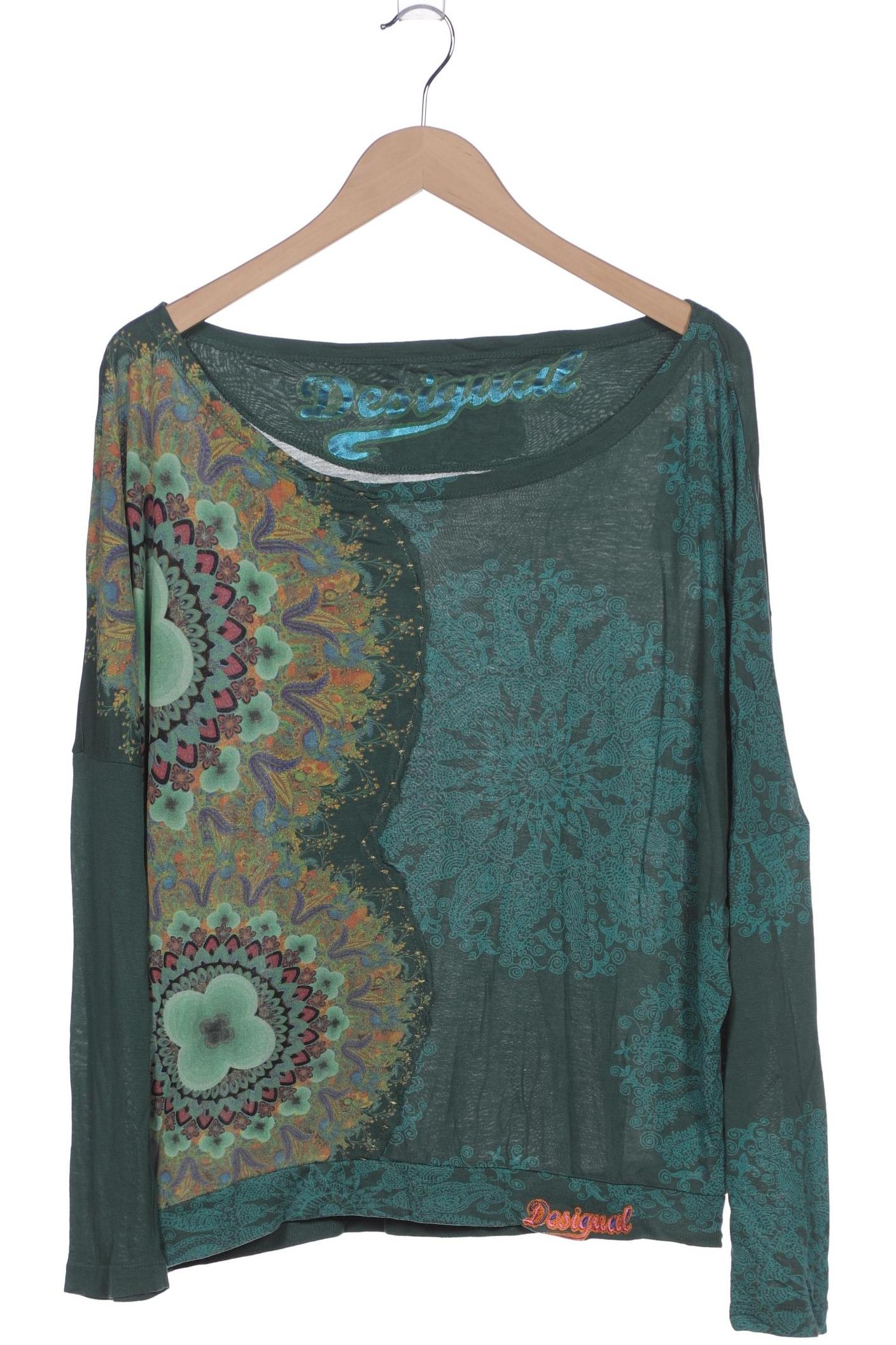 

Desigual Damen Langarmshirt, grün, Gr. 38
