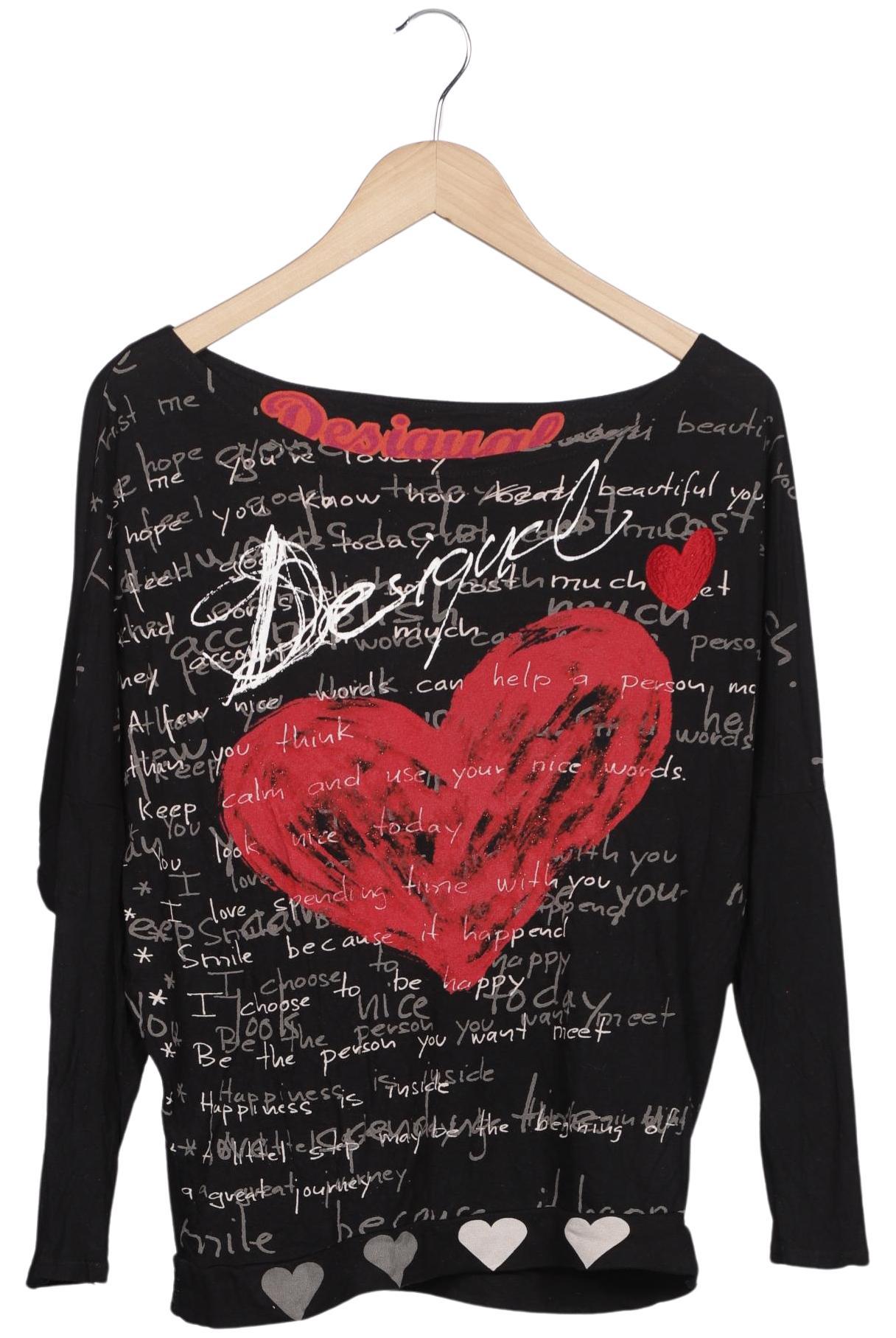 

Desigual Damen Langarmshirt, marineblau, Gr. 36